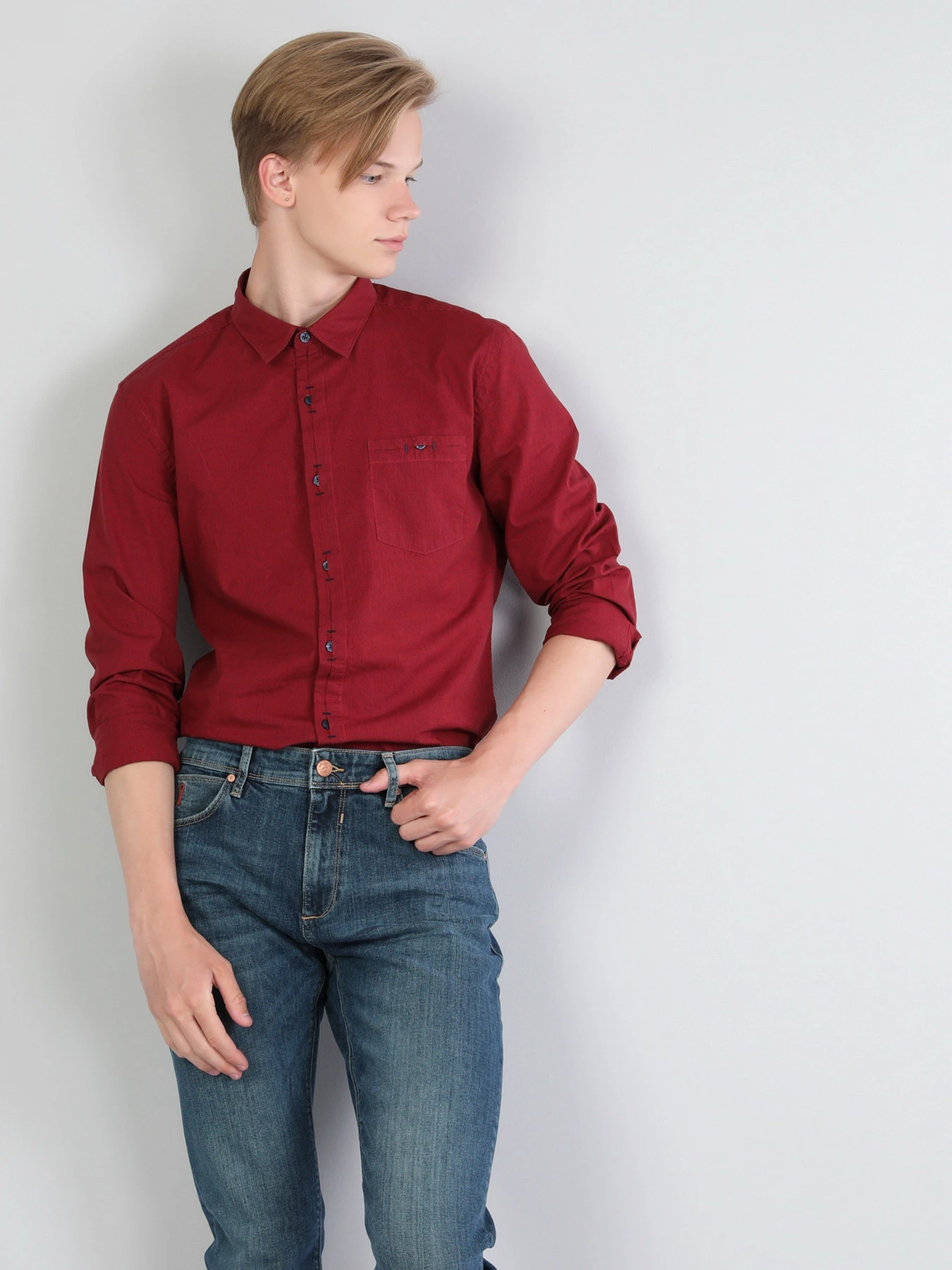 Рубашки Colin’s модель CL1046092RED Фото