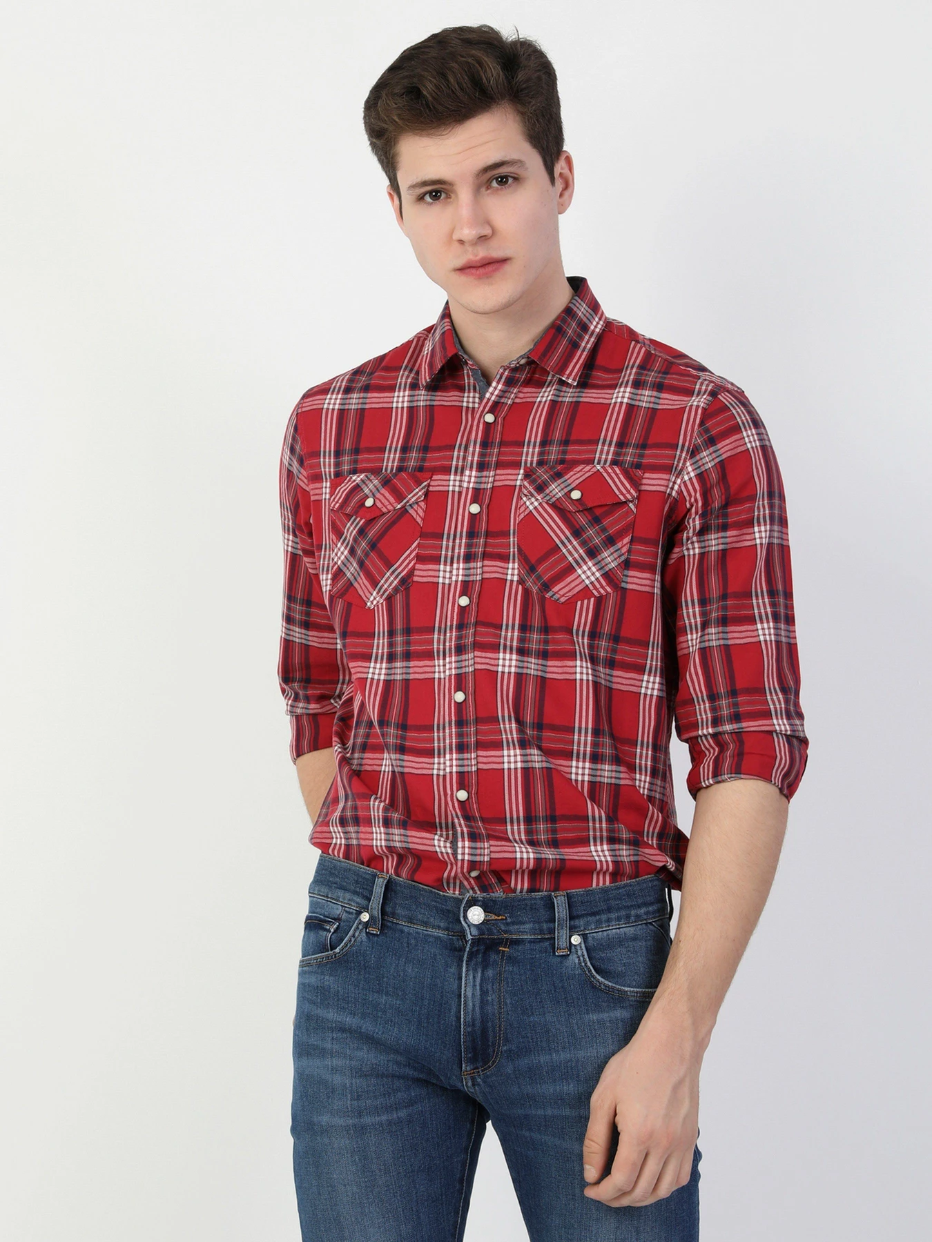 Рубашки Colin’s модель CL1046411RED Рубашки Colin’s модель CL1046411RED Фото