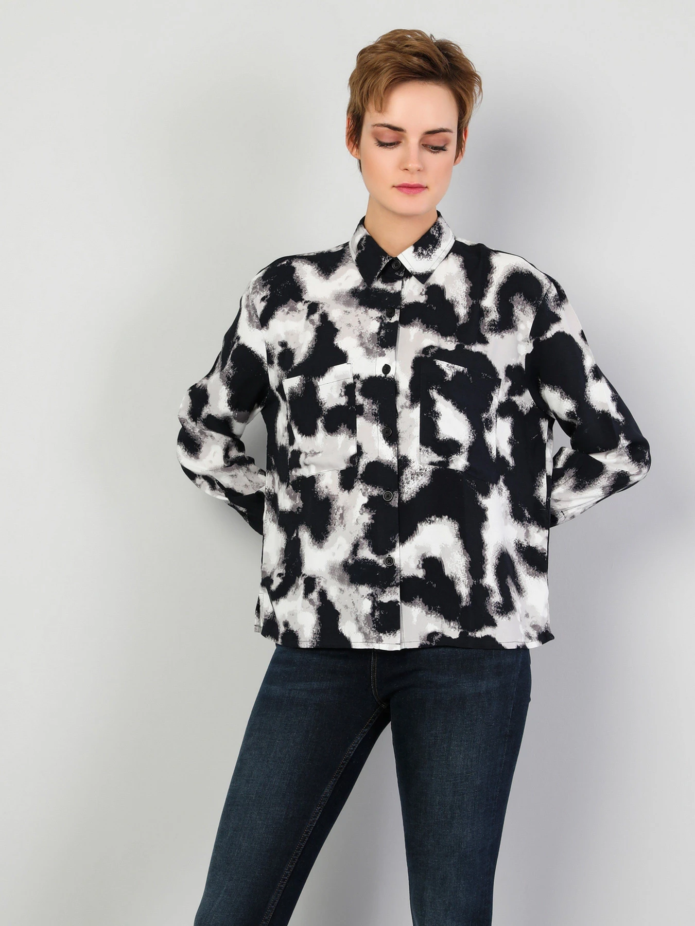 Сорочки Colin’s модель CL1047130BLK Фото
