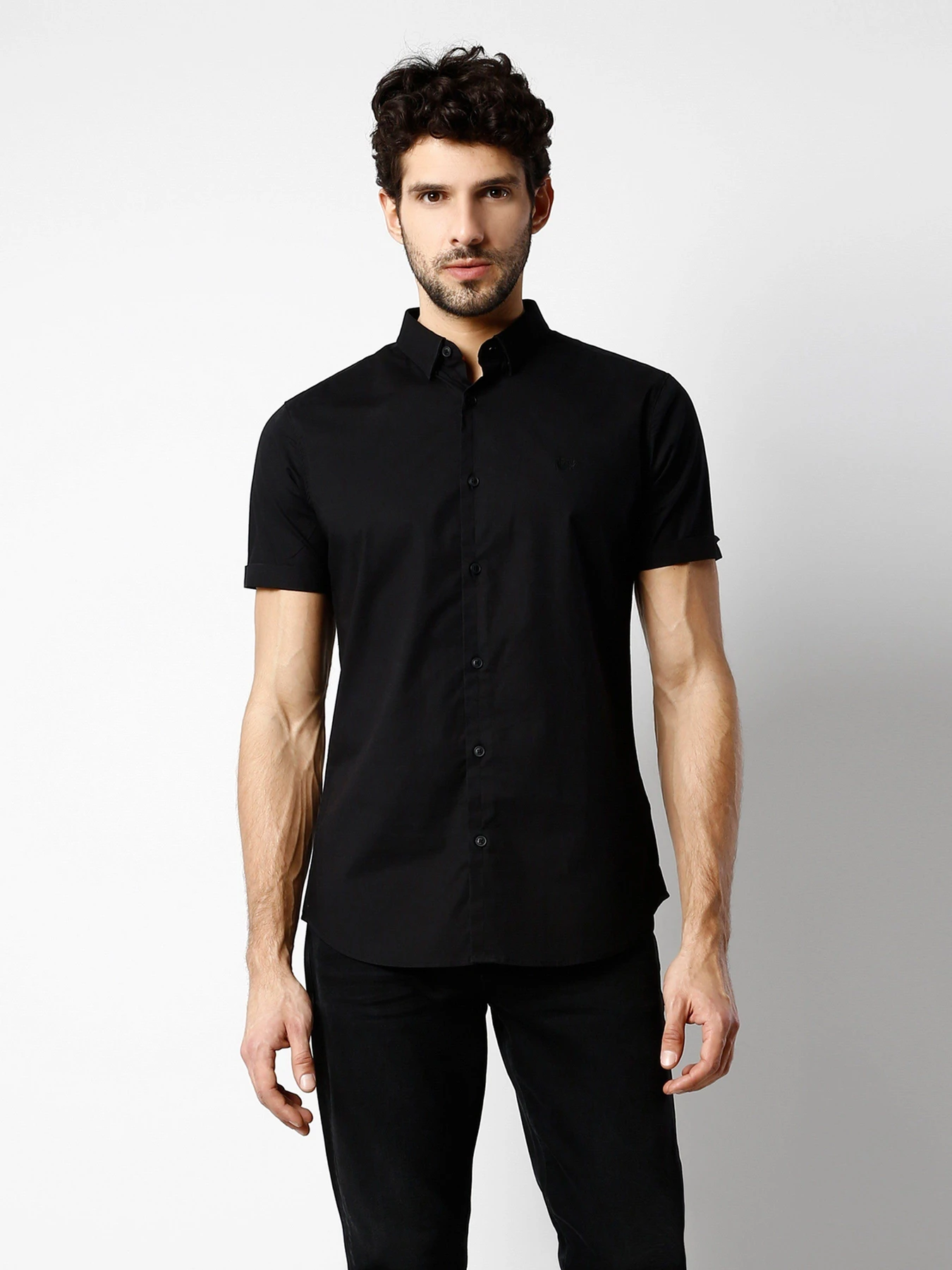 Рубашки Colin’s модель CL1025587BLK Рубашки Colin’s модель CL1025587BLK Фото