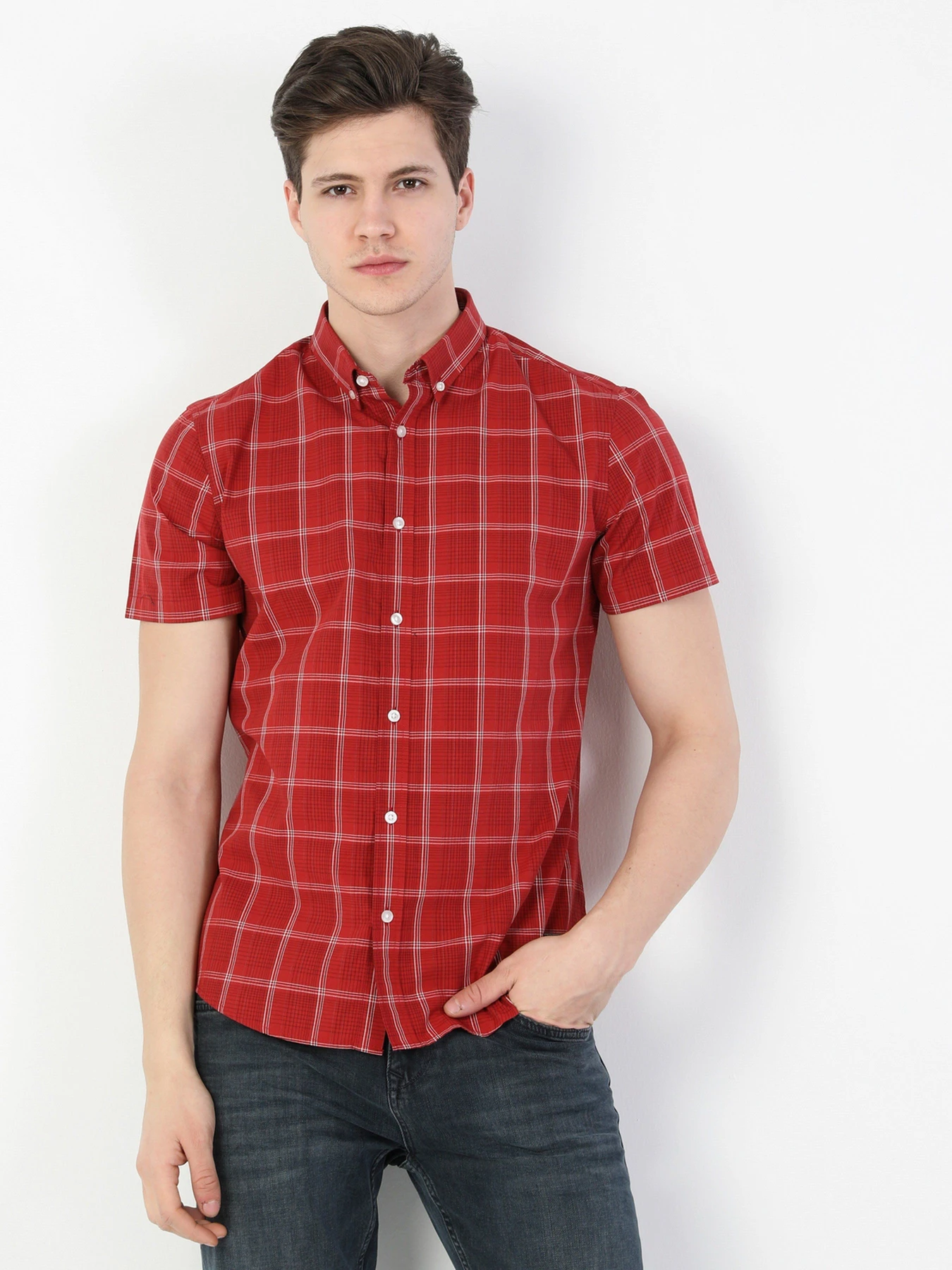 Рубашки Colin’s модель CL1049252RED Рубашки Colin’s модель CL1049252RED Фото