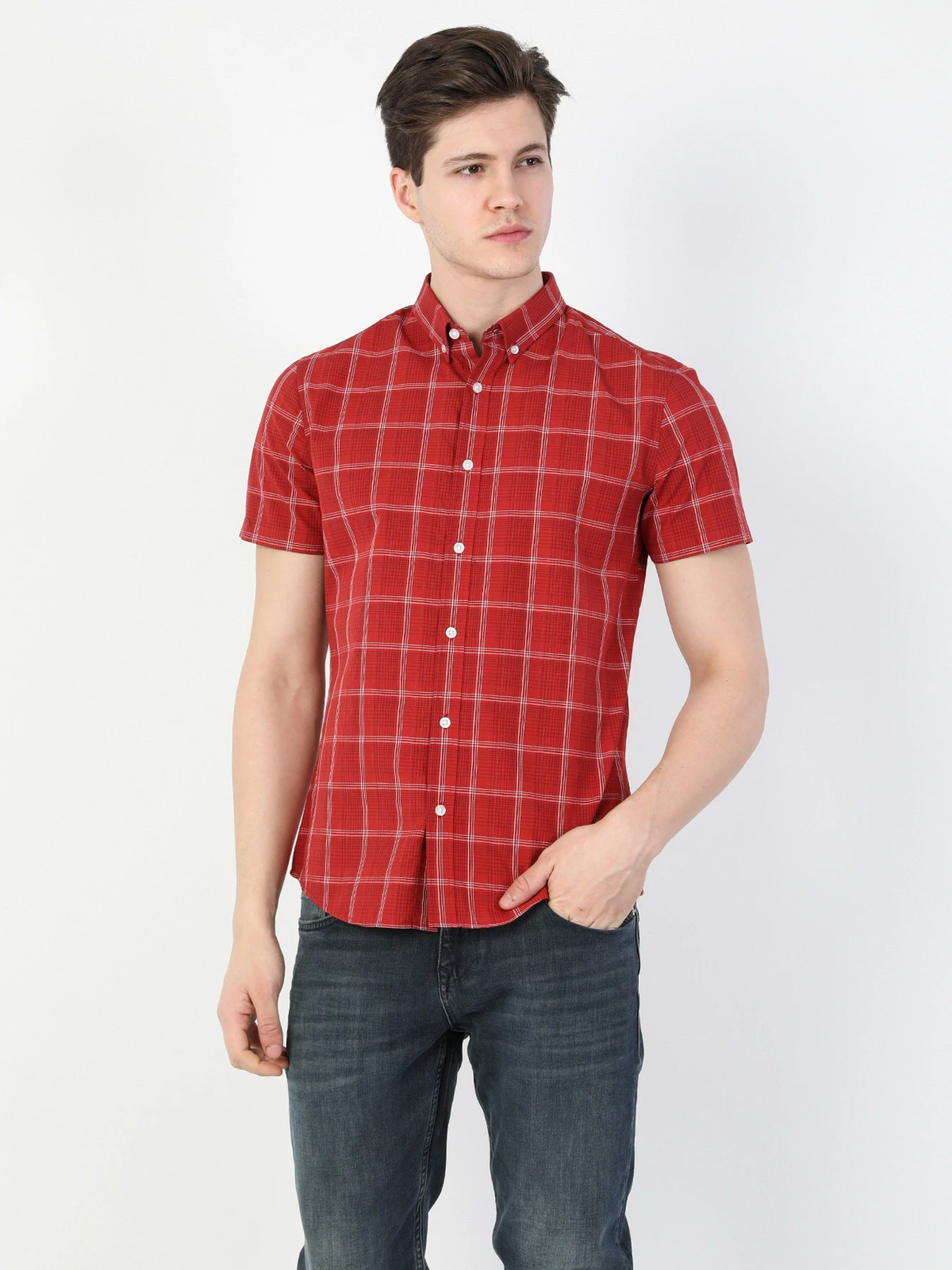 Рубашки Colin’s модель CL1049252RED Рубашки Colin’s модель CL1049252RED Фото