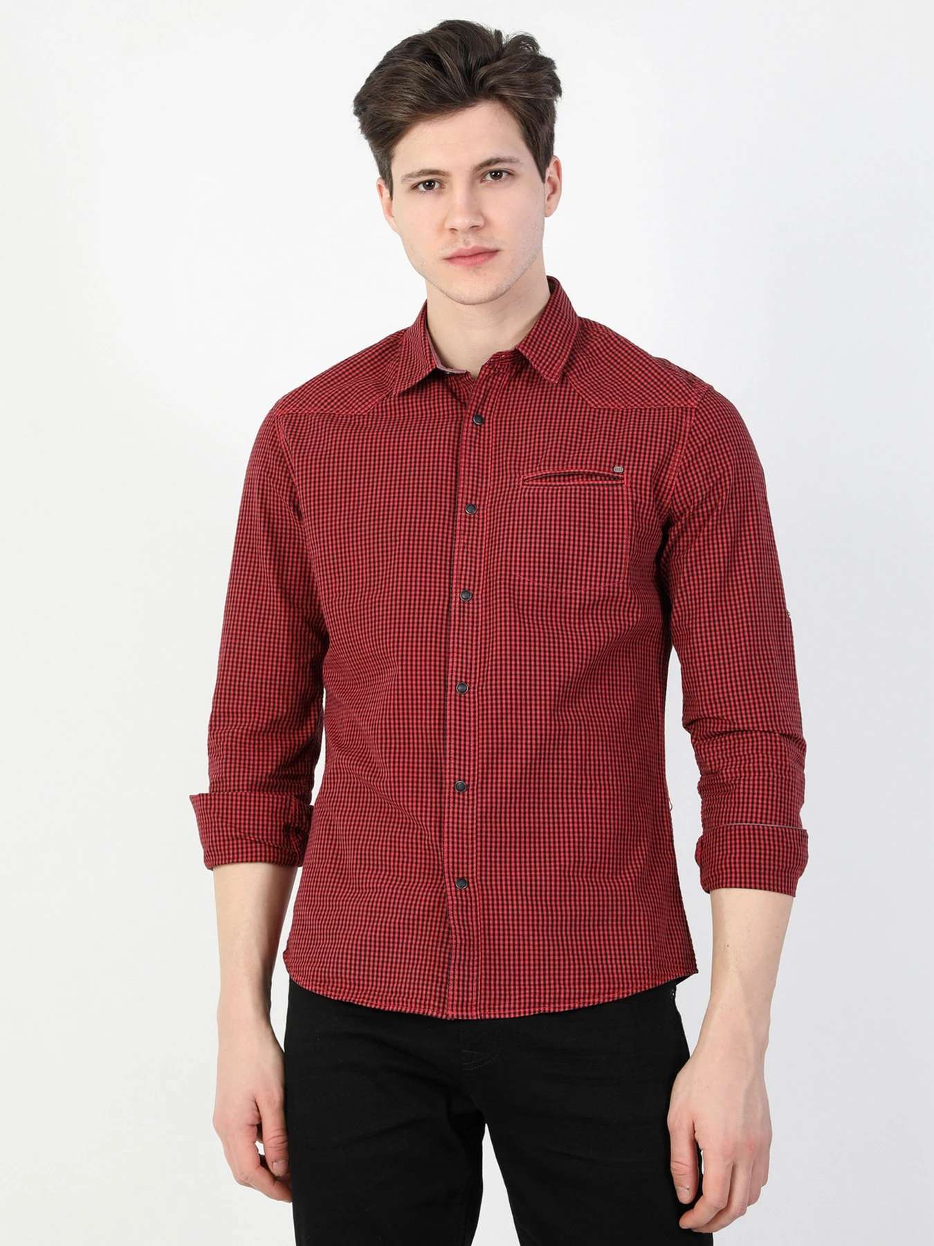 Рубашки Colin’s модель CL1028207RED Рубашки Colin’s модель CL1028207RED Фото
