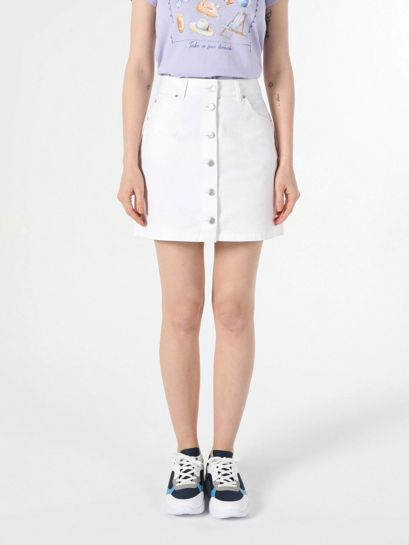 Спідниці Colin’s модель CL1054224WHT Спідниці Colin’s модель CL1054224WHT Фото