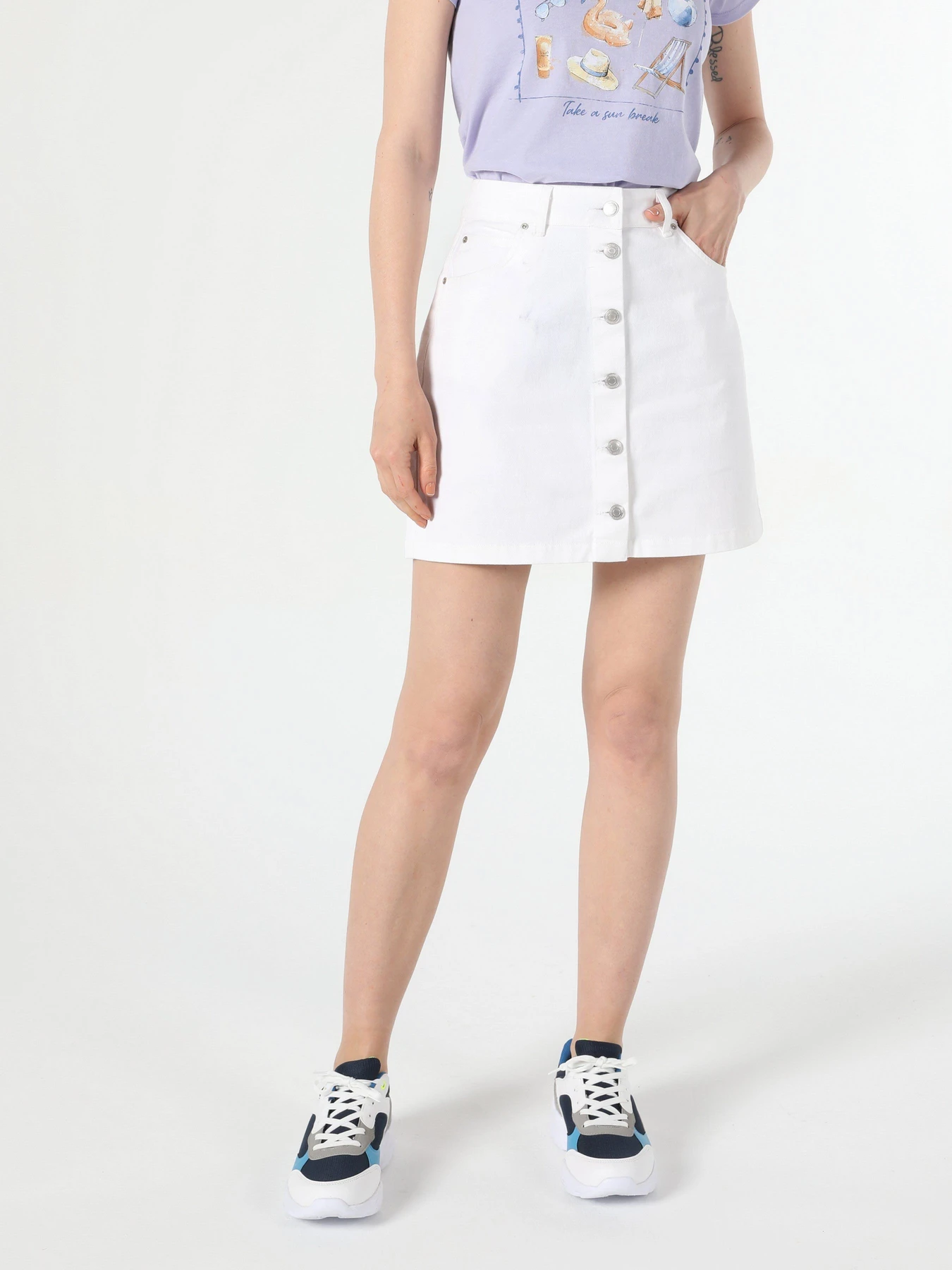 Спідниці Colin’s модель CL1054224WHT Спідниці Colin’s модель CL1054224WHT Фото