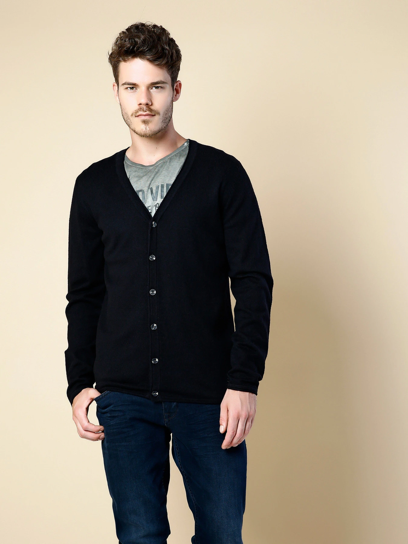 Светри та кардигани Colin’s модель CL1023261BLK Светри та кардигани Colin’s модель CL1023261BLK Фото