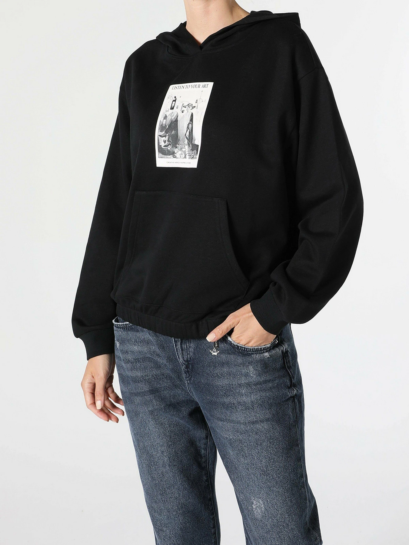 Худи и свитшоты Colin’s модель CL1055904BLK Худи и свитшоты Colin’s модель CL1055904BLK Фото
