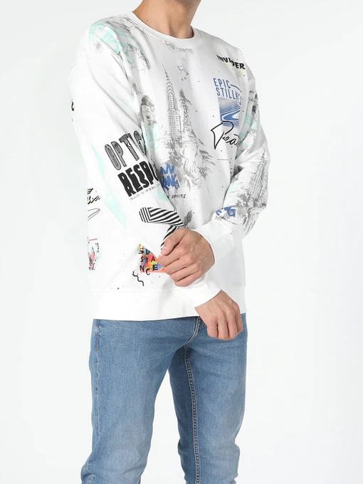 Худи и свитшоты Colin’s модель CL1054847WHT Фото