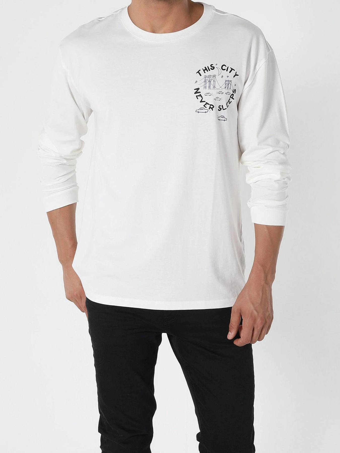 Худи и свитшоты Colin’s модель CL1056155WHT Фото