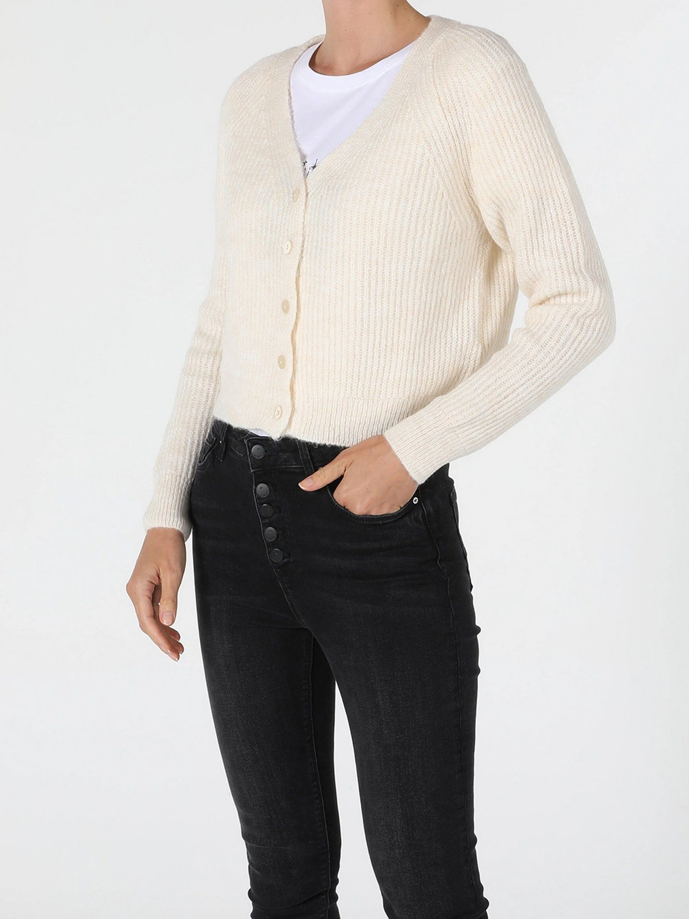 Свитры и кардиганы Colin’s модель CL1056494OFW Свитры и кардиганы Colin’s модель CL1056494OFW Фото
