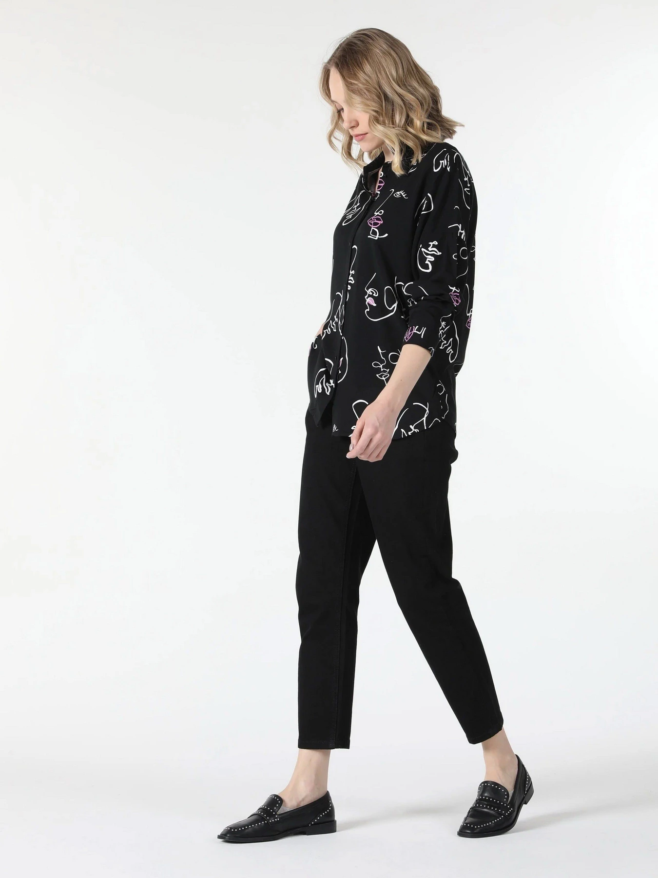 Сорочки Colin’s модель CL1057199BLK Фото