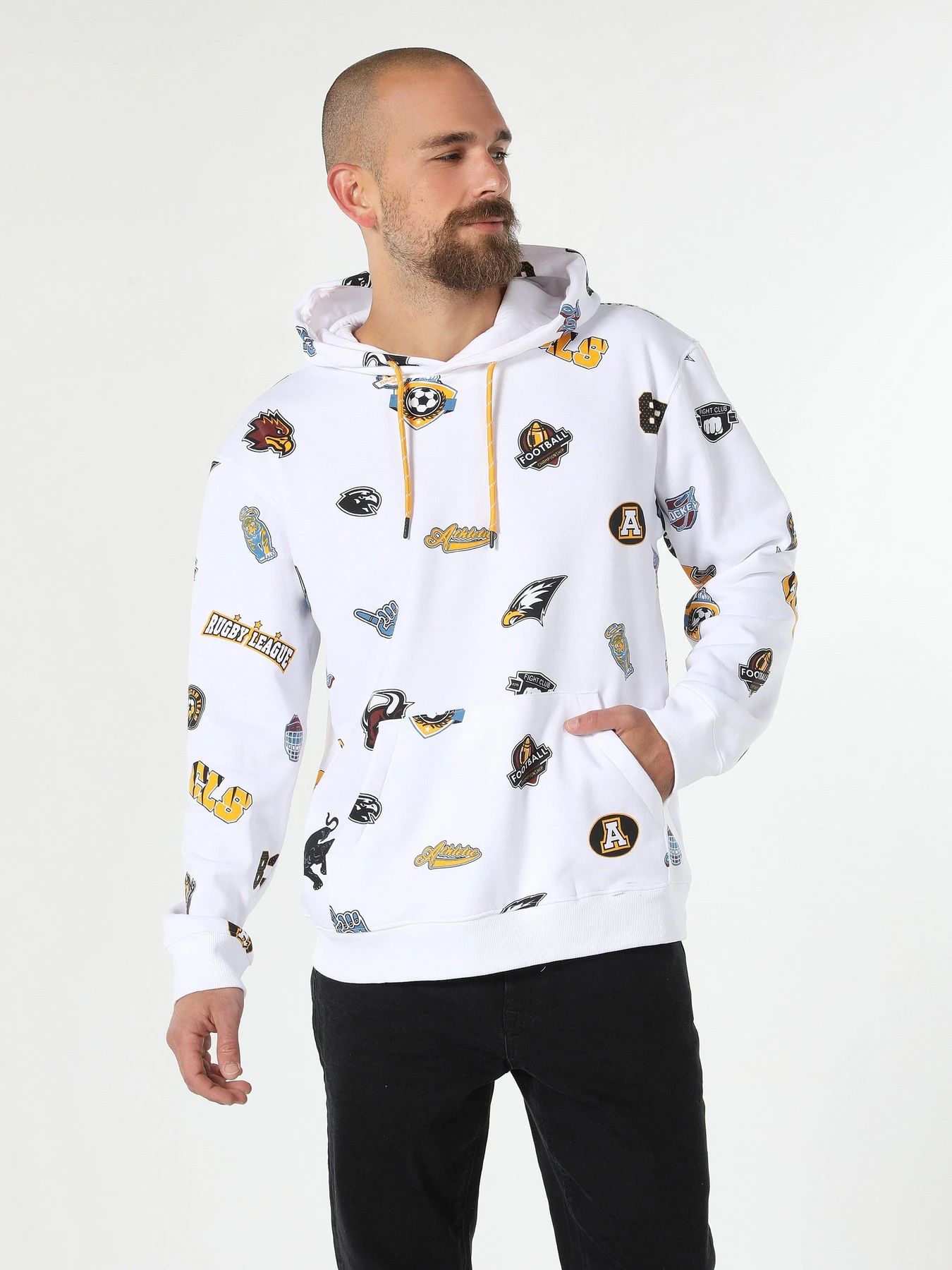 Худи и свитшоты Colin’s модель CL1061644WHT Худи и свитшоты Colin’s модель CL1061644WHT Фото