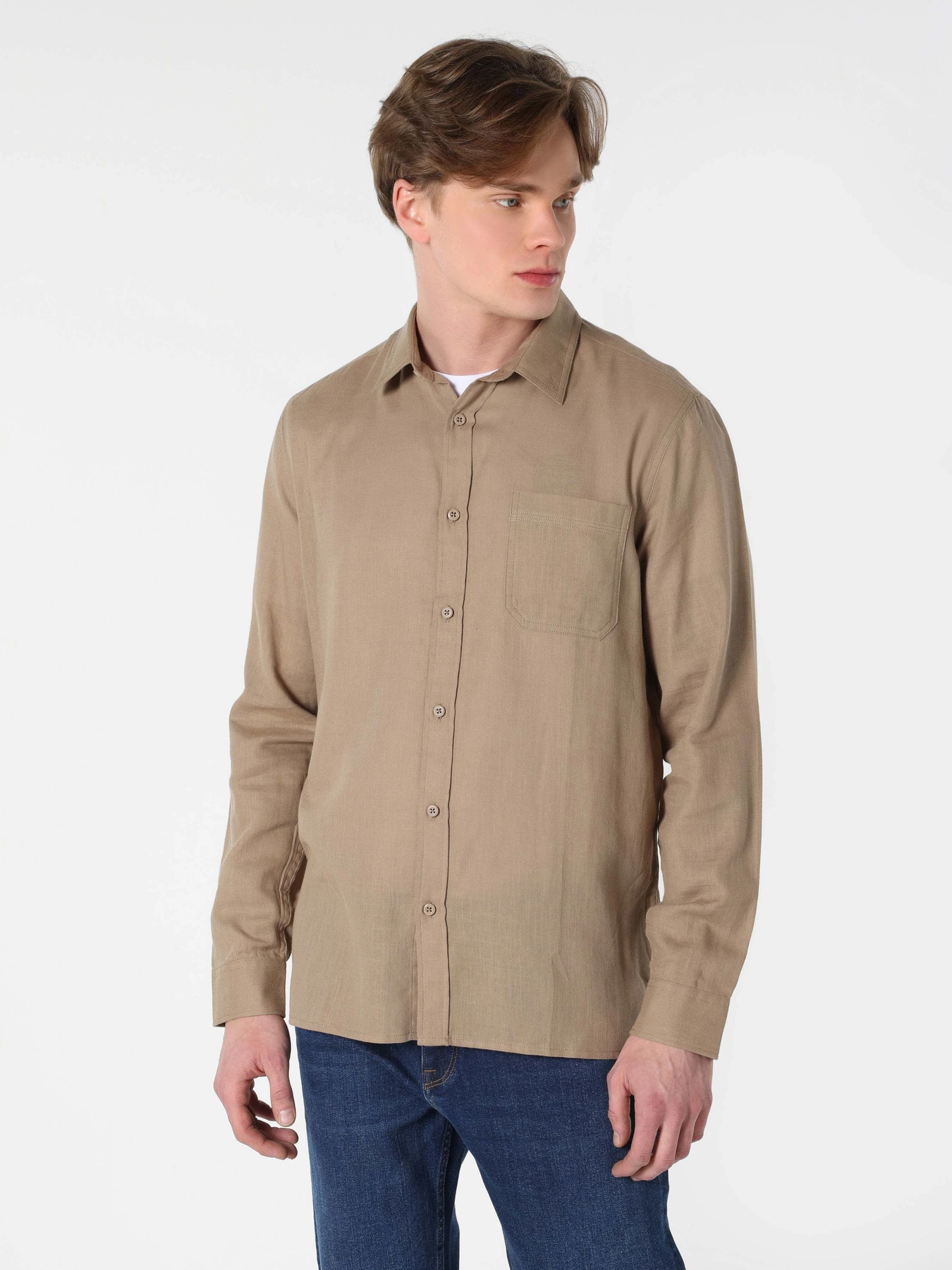 Рубашки Colin’s модель CL1062133BEI Рубашки Colin’s модель CL1062133BEI Фото