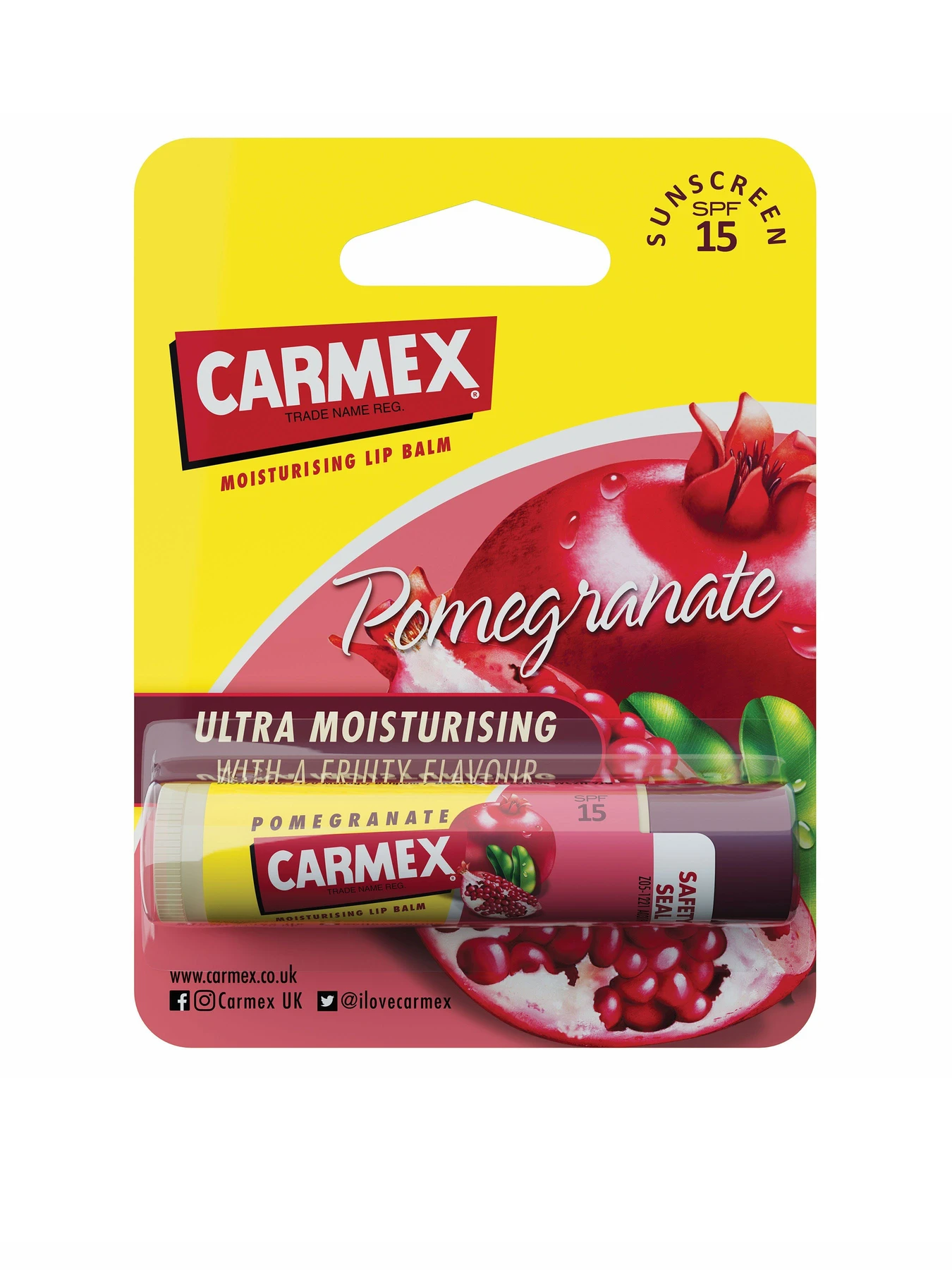 Бальзам для губ SPF15 Pomegranate Lip Balm Stick Carmex модель CX170 Бальзам для губ SPF15 Pomegranate Lip Balm Stick Carmex модель CX170 Фото
