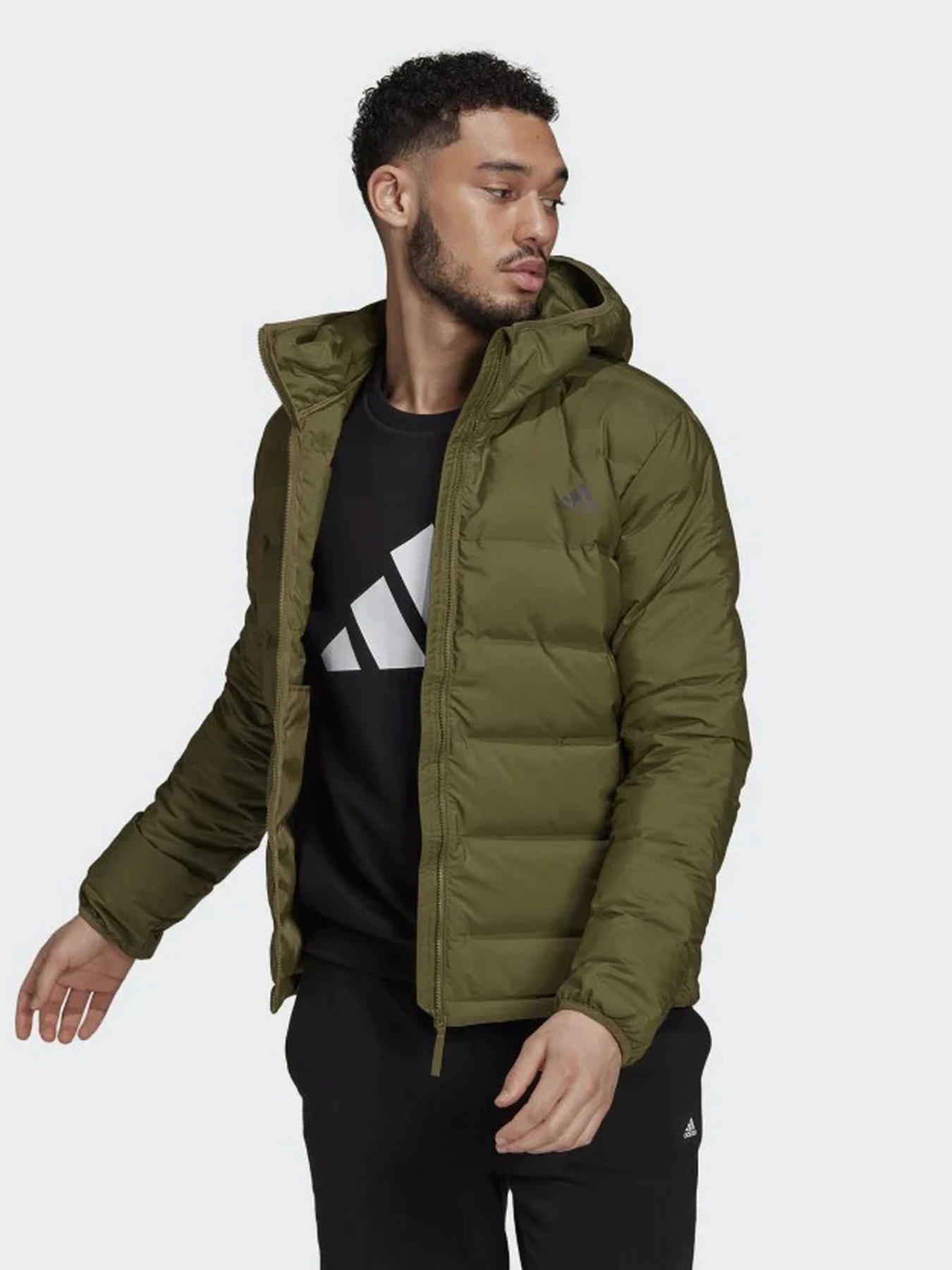 Куртки и дубленки Adidas Helionic Hooded Down модель GU3954 Куртки и дубленки Adidas Helionic Hooded Down модель GU3954 Фото