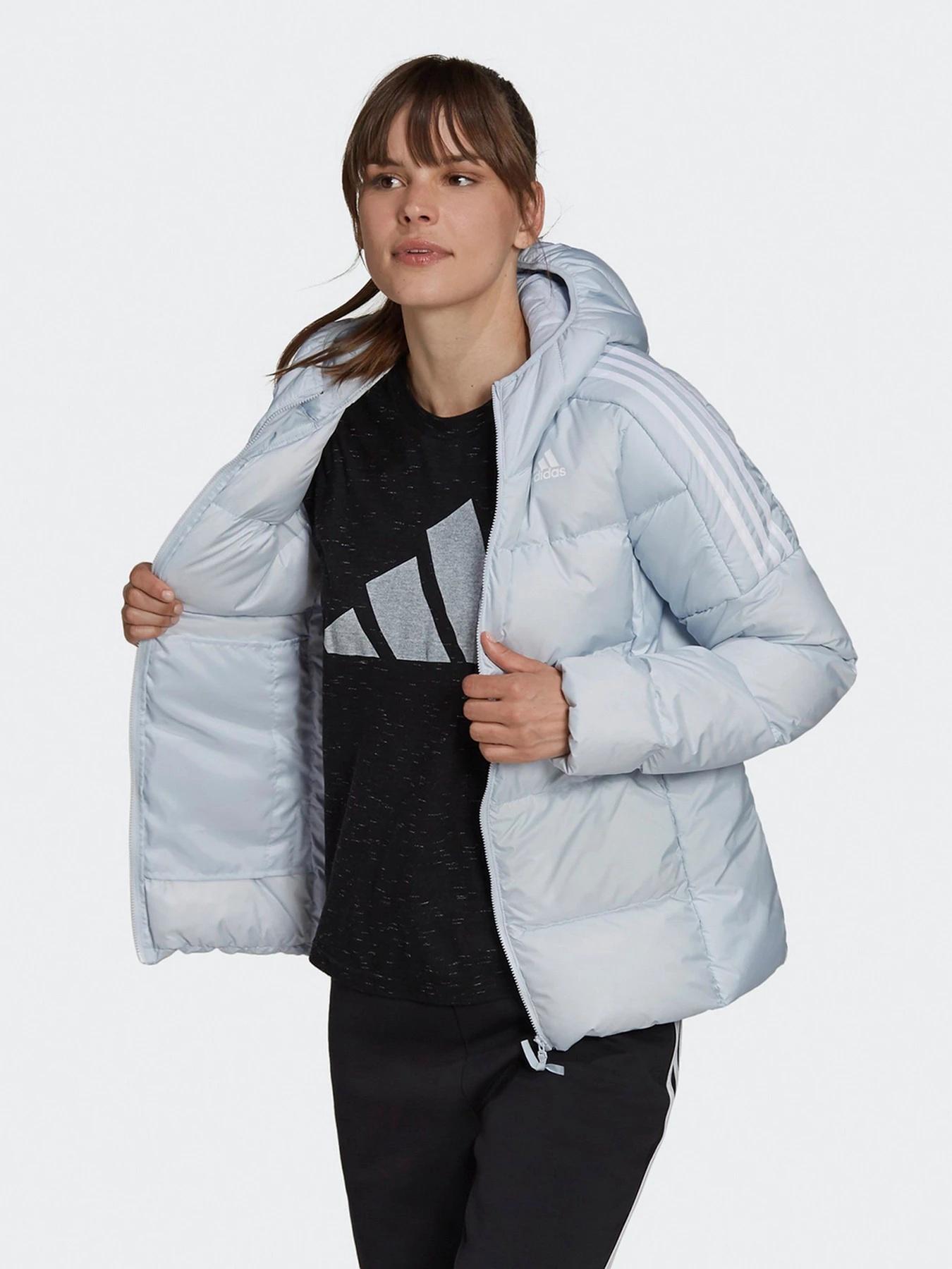 Куртки и дубленки Adidas Essentials Midweight Sportswear модель GT9166 Фото