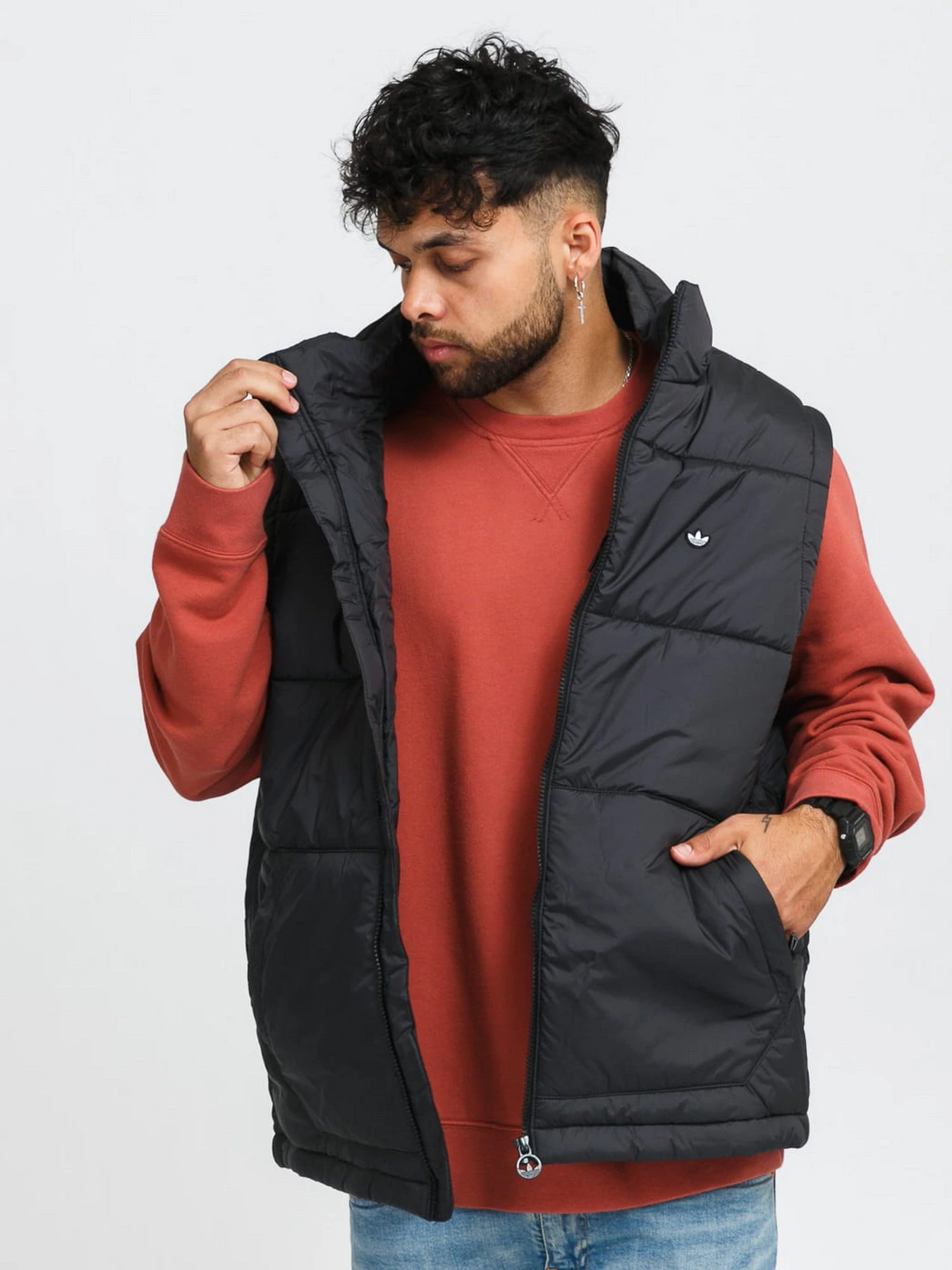 Куртки и дубленки Adidas Padded Stand-Up Collar Originals модель H13558 Куртки и дубленки Adidas Padded Stand-Up Collar Originals модель H13558 Фото