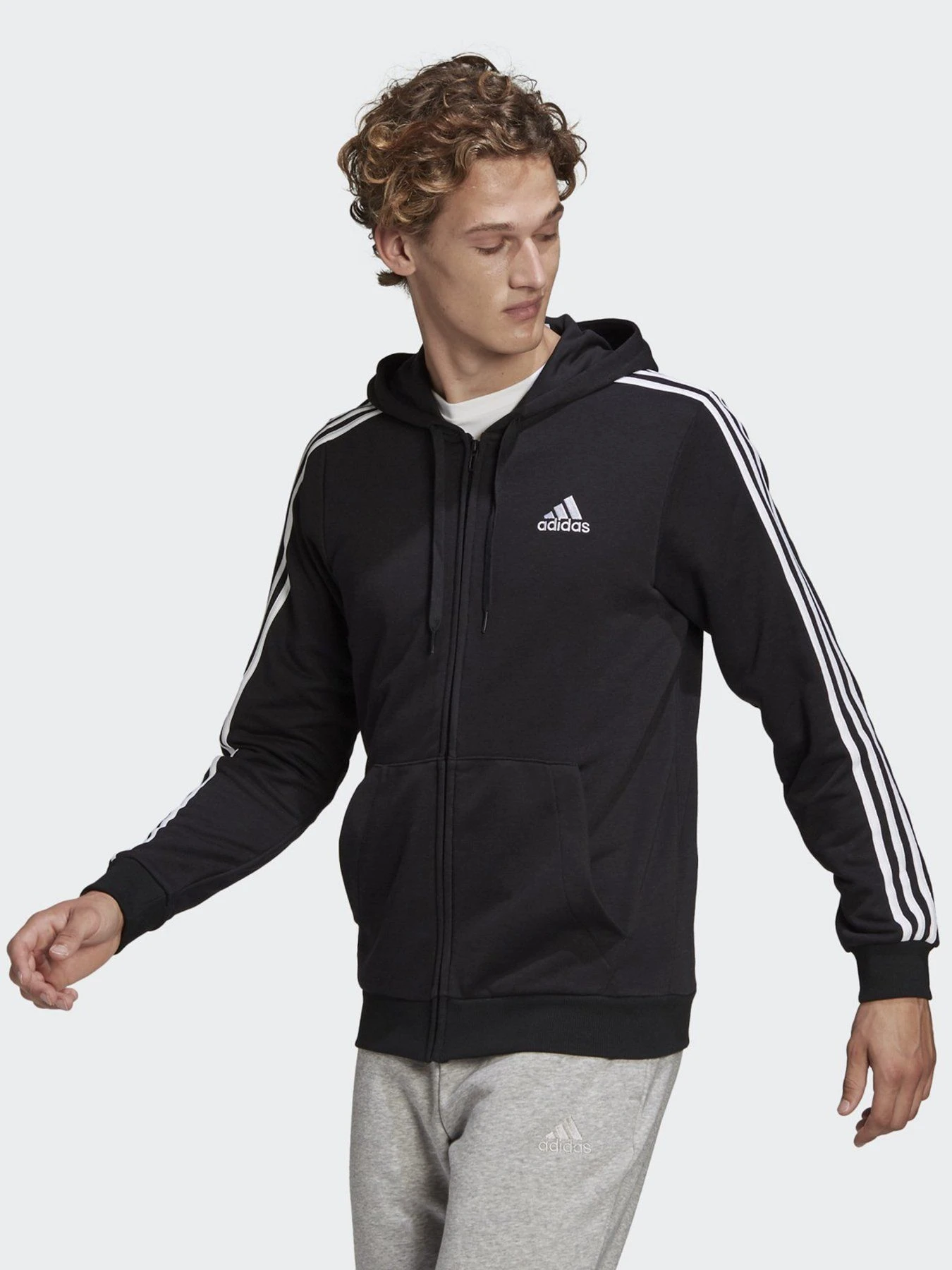 Худи и свитшоты Adidas Essentials 3-Stripes модель GK9032 Фото