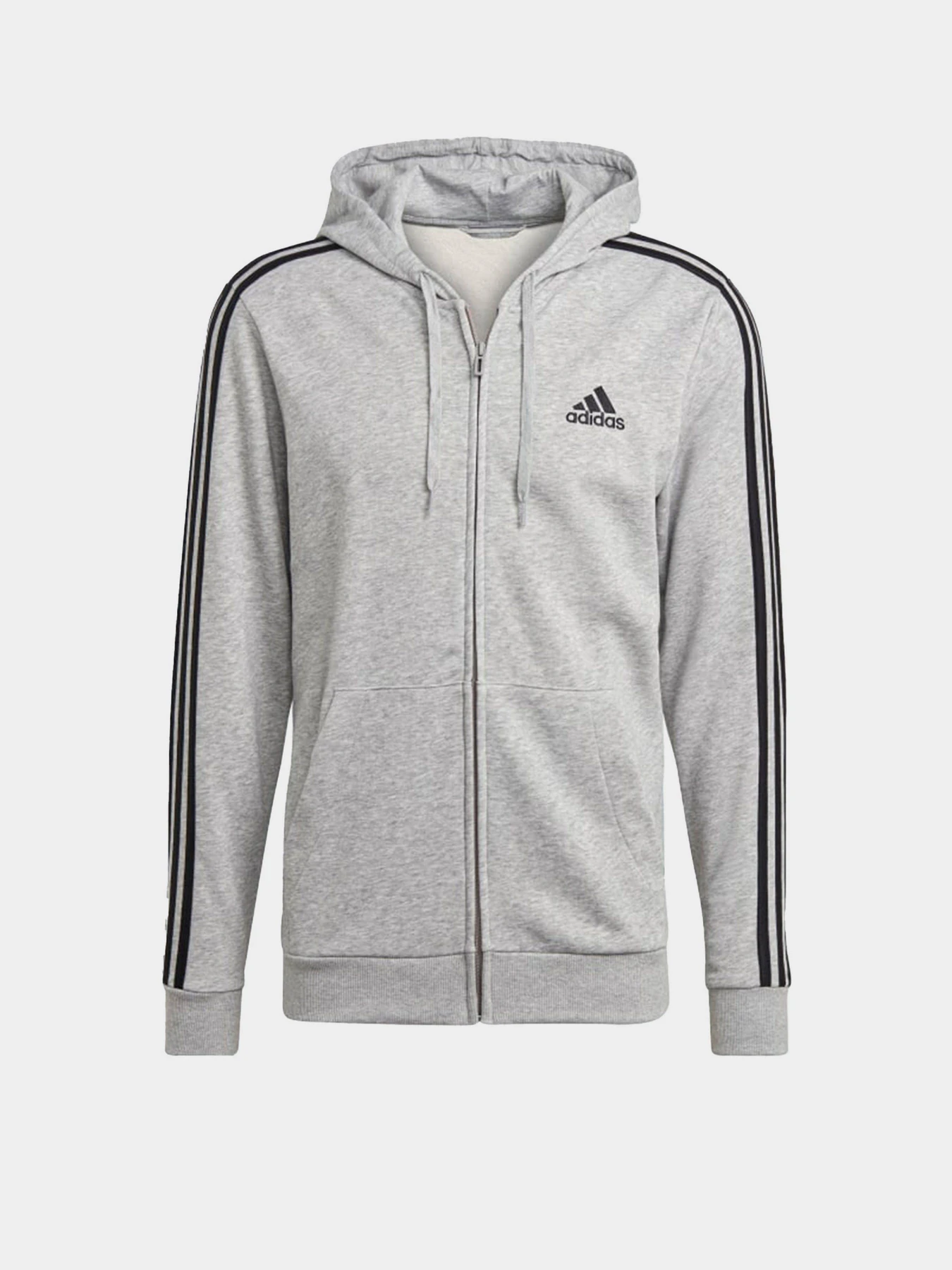 Худи и свитшоты Adidas Essentials French Terry 3-Stripes Full-Zip модель GK9034 Худи и свитшоты Adidas Essentials French Terry 3-Stripes Full-Zip модель GK9034 Фото