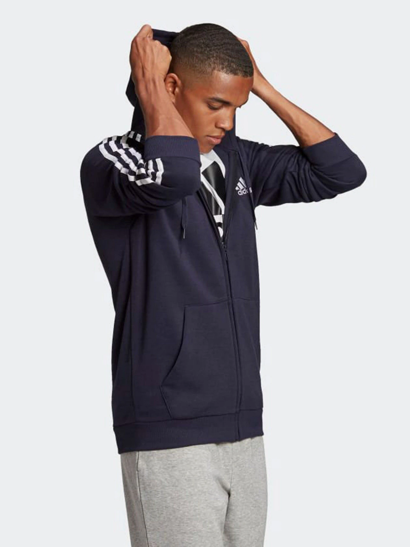 Худи и свитшоты Adidas Essentials 3-Stripes модель GK9053 Худи и свитшоты Adidas Essentials 3-Stripes модель GK9053 Фото