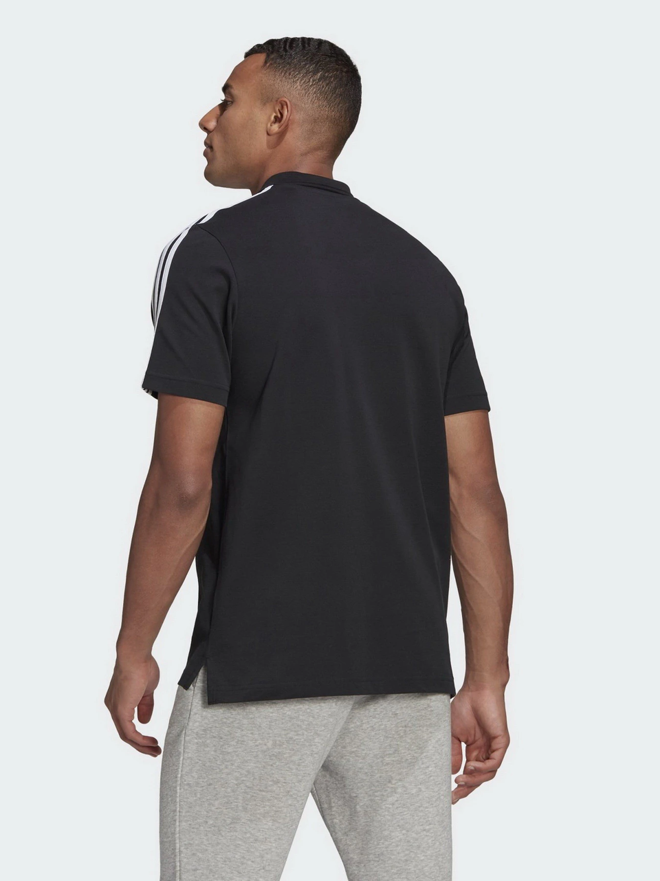Футболки и поло Adidas AEROREADY Essentials Piqué Embroidered Small Logo 3-Stripes модель GK9097 Фото