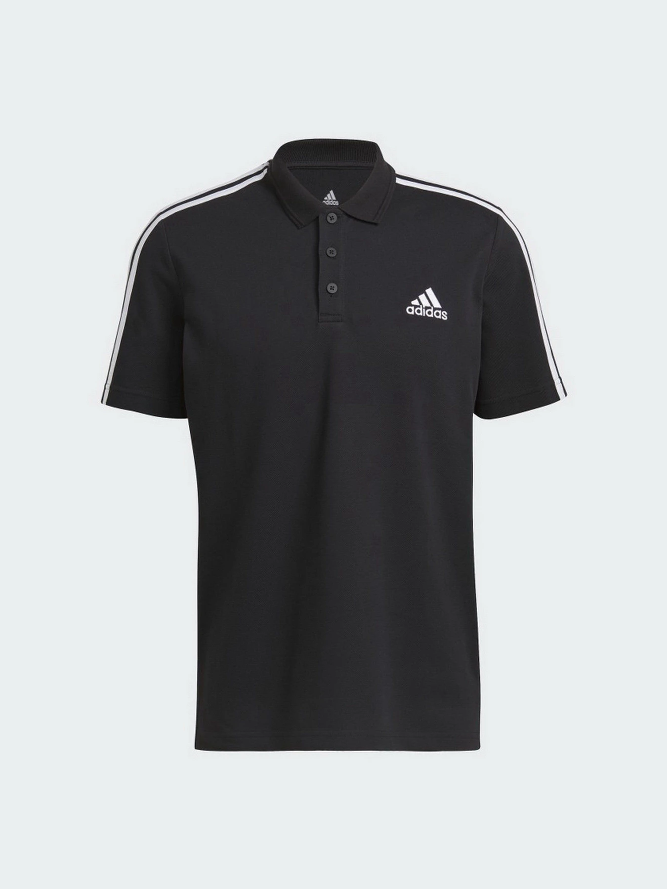 Футболки и поло Adidas AEROREADY Essentials Piqué Embroidered Small Logo 3-Stripes модель GK9097 Фото