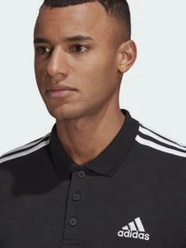 Футболки и поло Adidas AEROREADY Essentials Piqué Embroidered Small Logo 3-Stripes модель GK9097 Фото