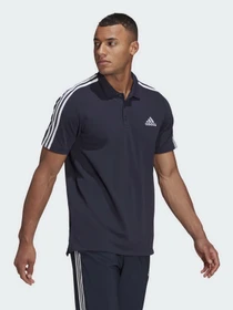 Футболки и поло Adidas AEROREADY Essentials Piqué Embroidered Small Logo 3-Stripes модель GK9100 Фото