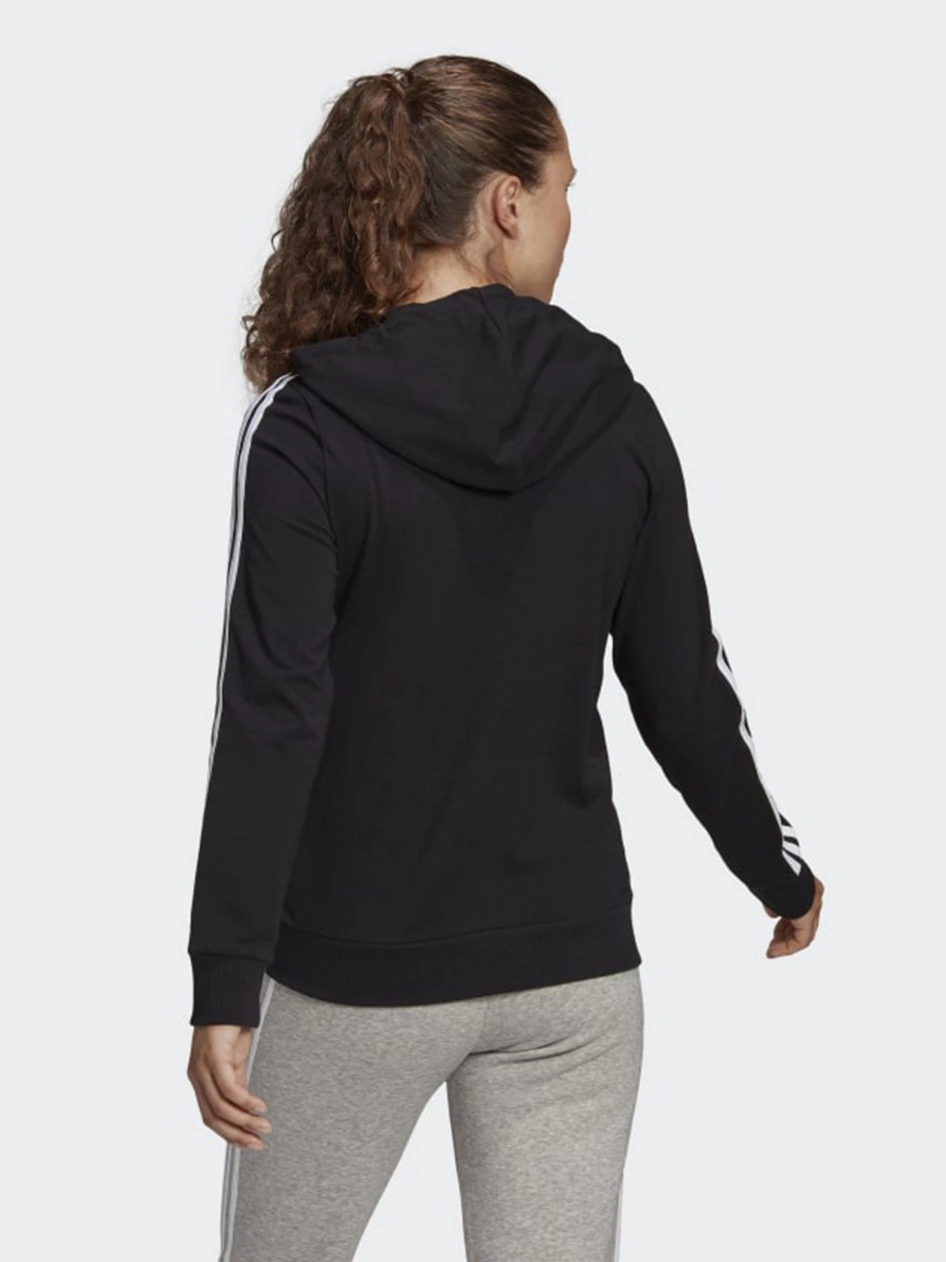 Худі та світшоти Adidas Essentials Single Jersey 3-Stripes Full-Zip модель GL0798 Худі та світшоти Adidas Essentials Single Jersey 3-Stripes Full-Zip модель GL0798 Фото