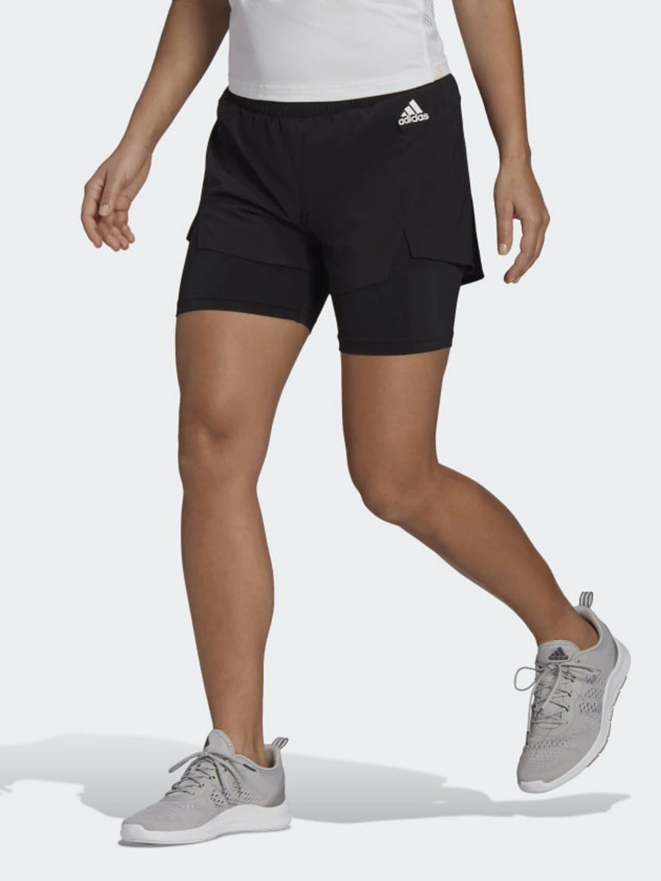 Шорты Adidas Primeblue Designed To Move 2-In-1 модель GL4033 Шорты Adidas Primeblue Designed To Move 2-In-1 модель GL4033 Фото