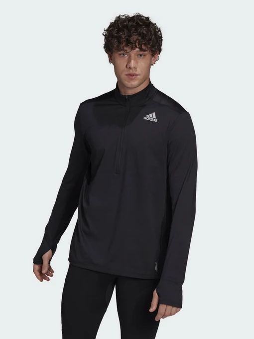 Худі та світшоти Adidas Own The Run 1/2 Zip модель GT8936 Фото
