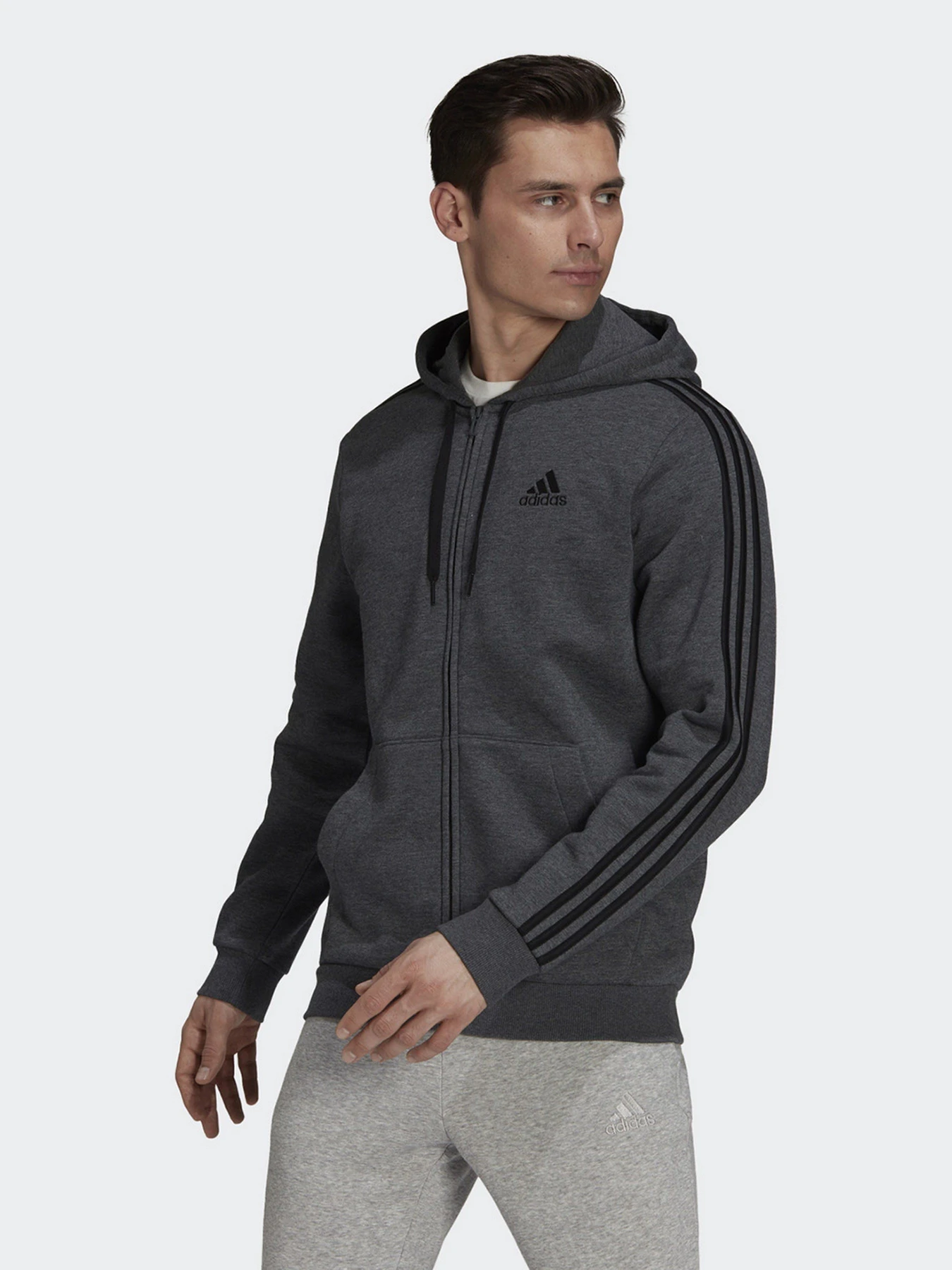Худи и свитшоты Adidas Essentials 3-Stripes модель HB0042 Фото