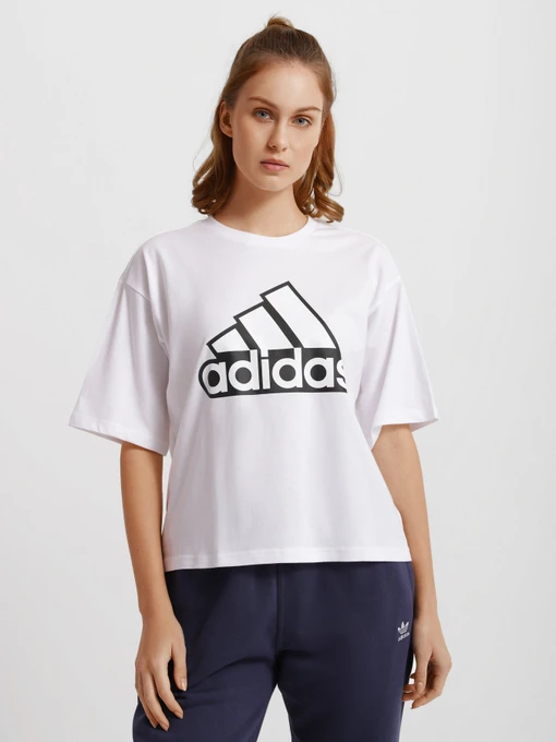Футболки и поло Adidas Essentials Logo Boxy модель HC9183 Фото