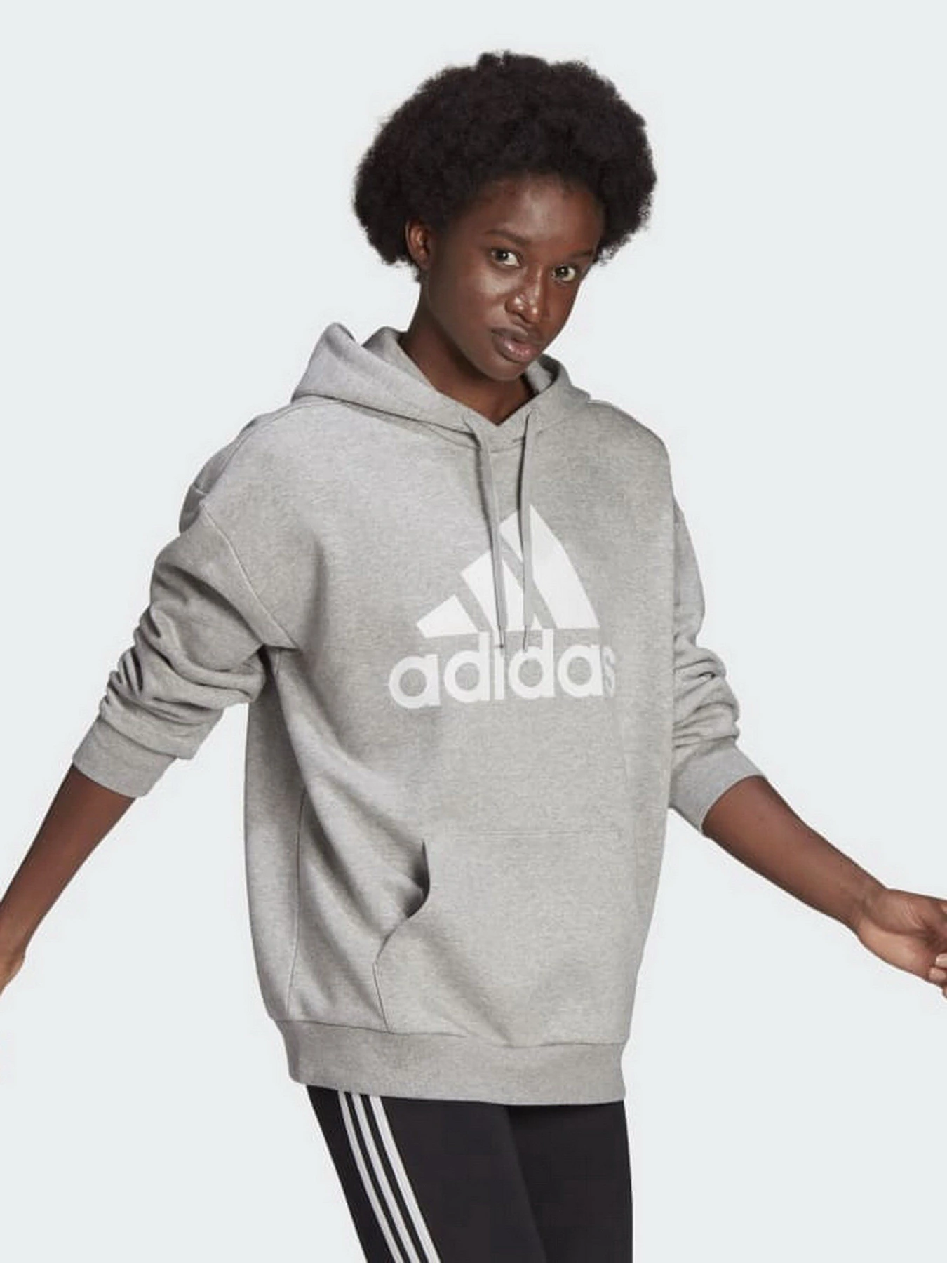 Худі та світшоти Adidas Essentials Logo Boyfriend Fleece модель HD1748 Фото