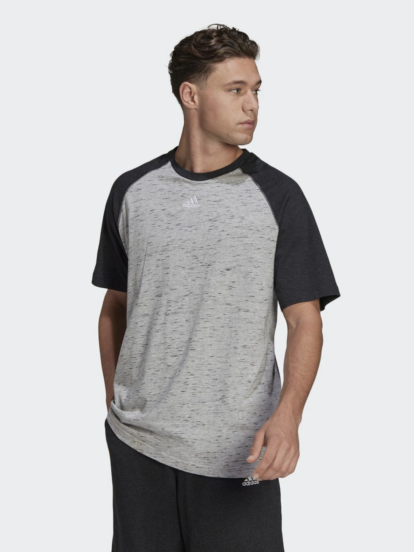 Футболки и поло Adidas Essentials Mélange Raglan модель HE1796 Футболки и поло Adidas Essentials Mélange Raglan модель HE1796 Фото