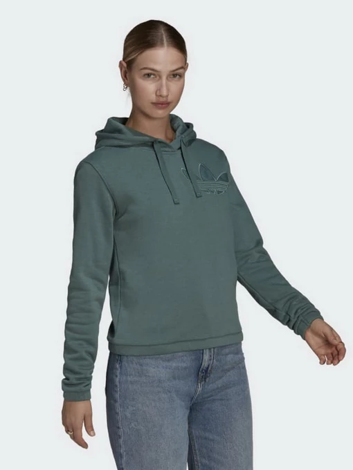 Худи и свитшоты Adidas Trefoil Patch модель HE4733 Фото