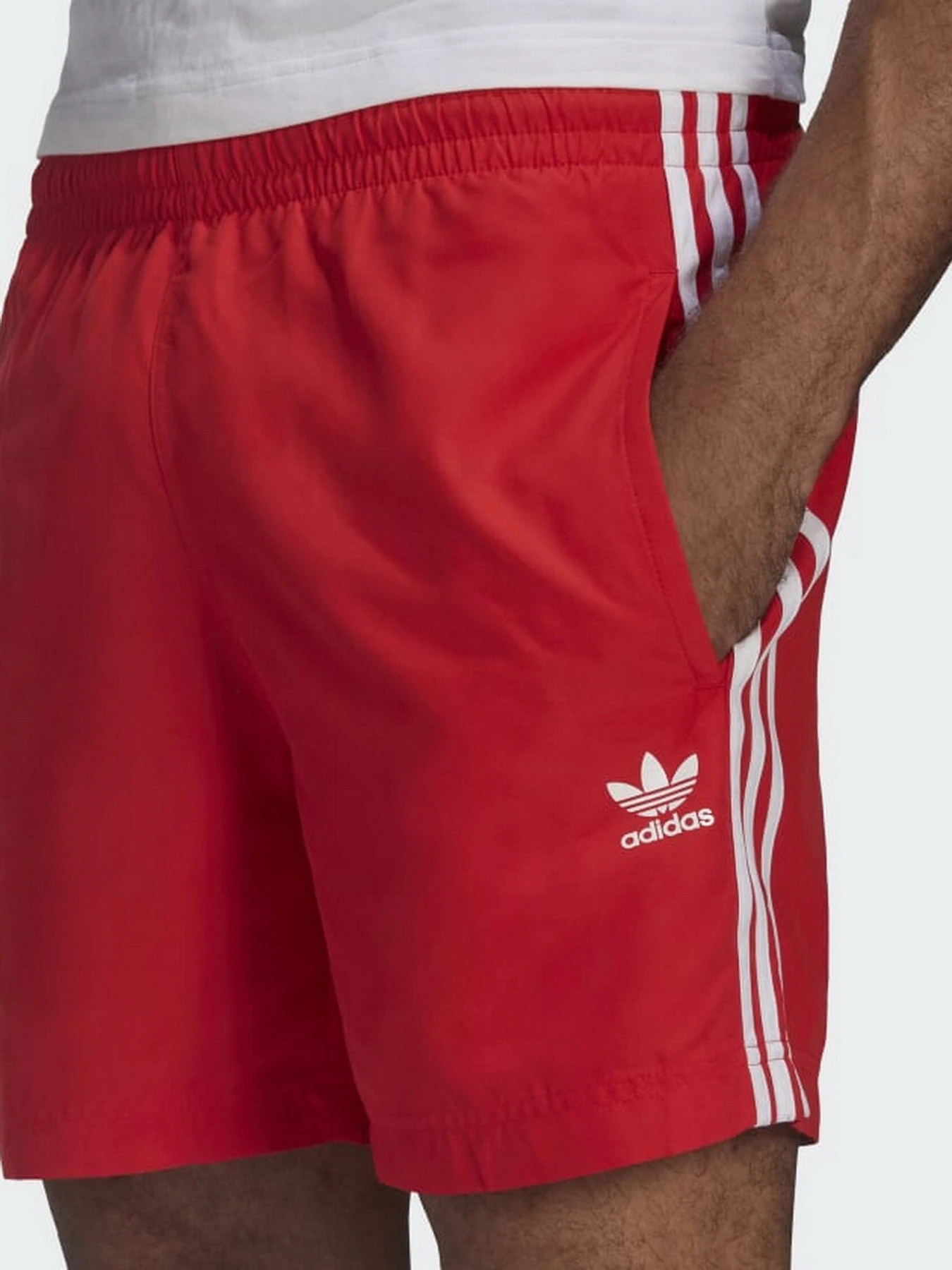 Одежда для пляжа Adidas Adicolor Classics 3-Stripes Swim модель HF2120 Одежда для пляжа Adidas Adicolor Classics 3-Stripes Swim модель HF2120 Фото