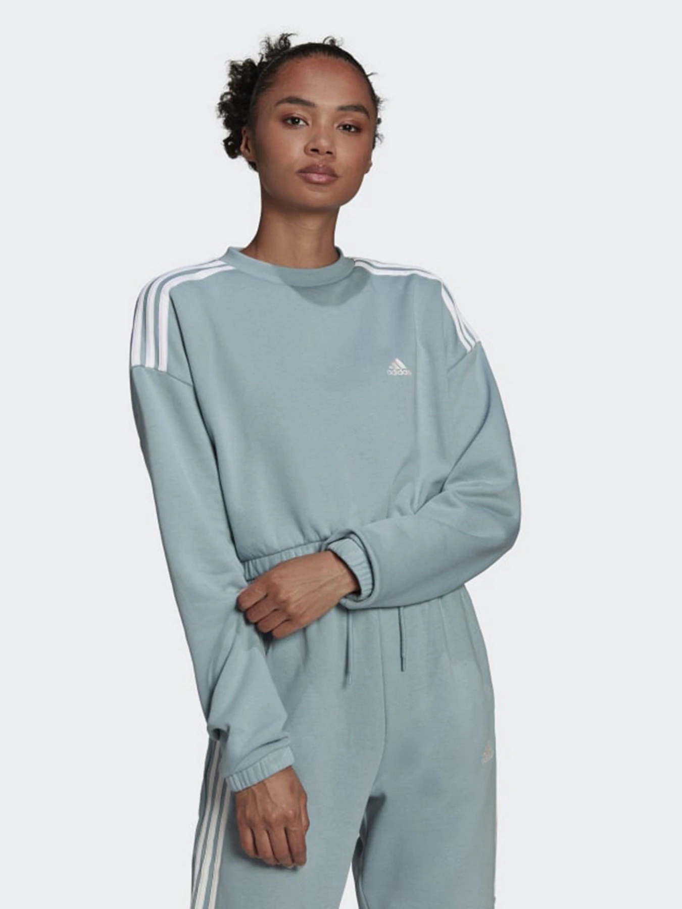 Худі та світшоти Adidas Hyperglam Crop Crew модель HG8489 Фото