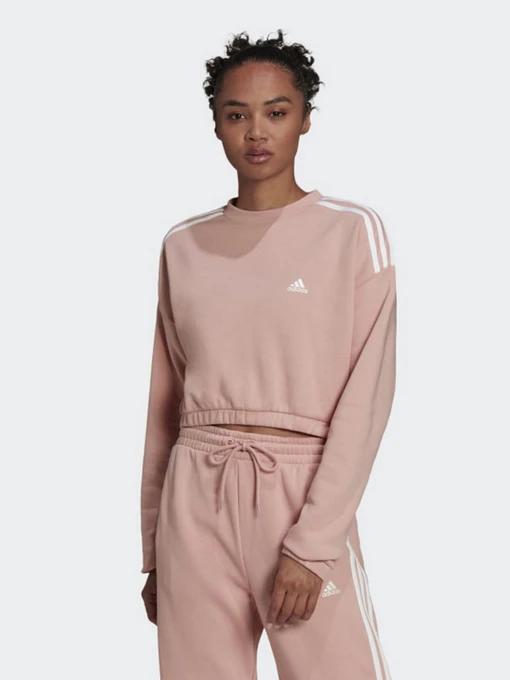 Худи и свитшоты Adidas Hyperglam Crop Crew модель HG8490 Фото