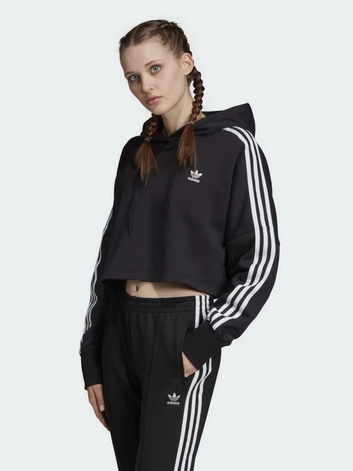 Худи и свитшоты Adidas Originals Cropped модель ED7554 Фото