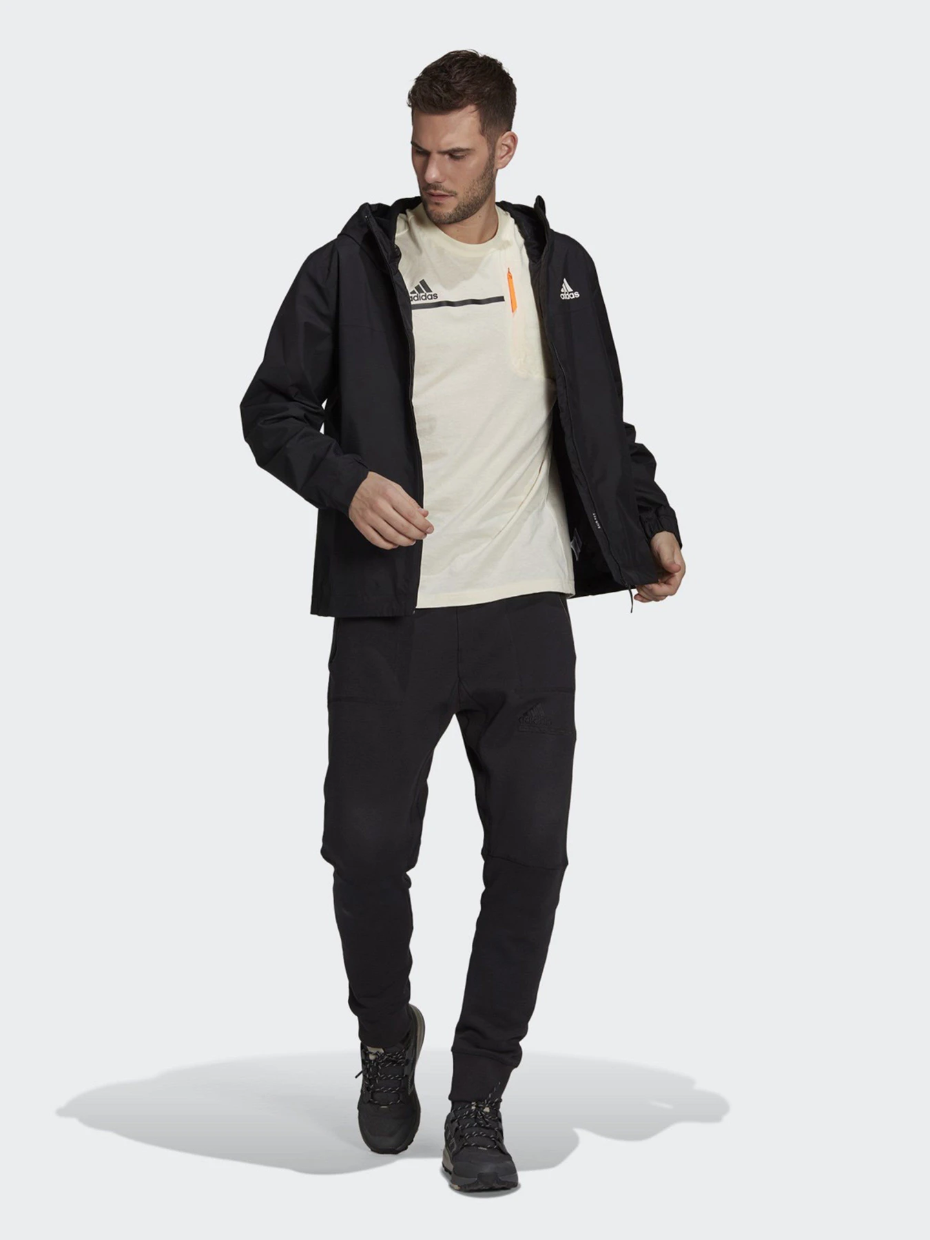 Куртки и дубленки Adidas BSC 3-STRIPES RAIN.RDY модель GM2169 Куртки и дубленки Adidas BSC 3-STRIPES RAIN.RDY модель GM2169 Фото