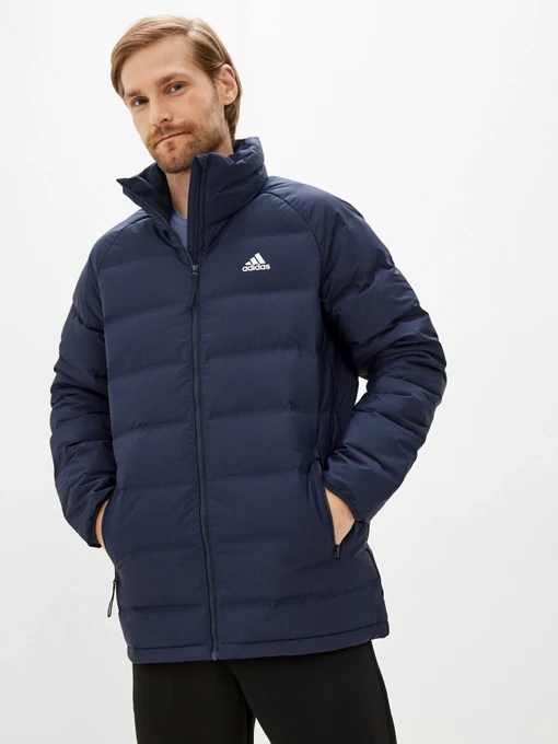 Куртки и дубленки Adidas Helionic Mid Length Down модель GT9198 Фото