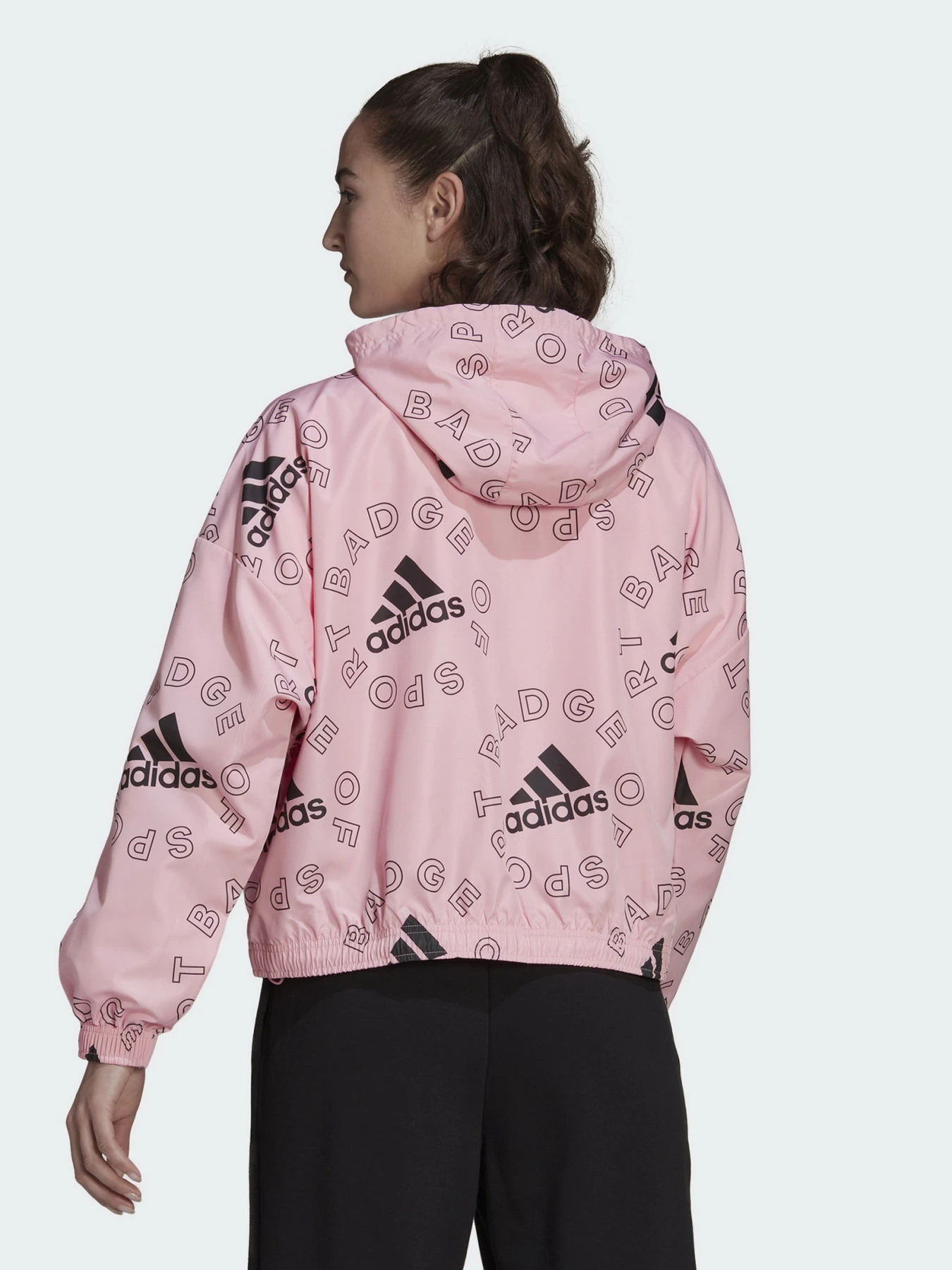 Куртки та дублянки Adidas  Essentials Logo Allover Print модель HC9185 Фото