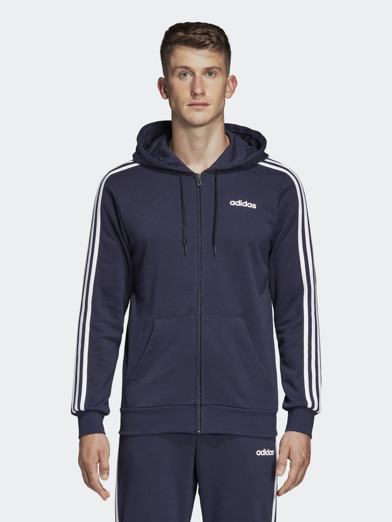 Худи и свитшоты Adidas ESSENTIALS 3-STRIPES TRACK модель DU0471 Худи и свитшоты Adidas ESSENTIALS 3-STRIPES TRACK модель DU0471 Фото