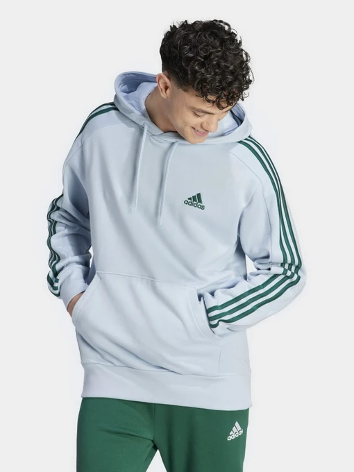 Худи и свитшоты Adidas Essentials French Terry 3-Stripes модель IJ8680 Фото