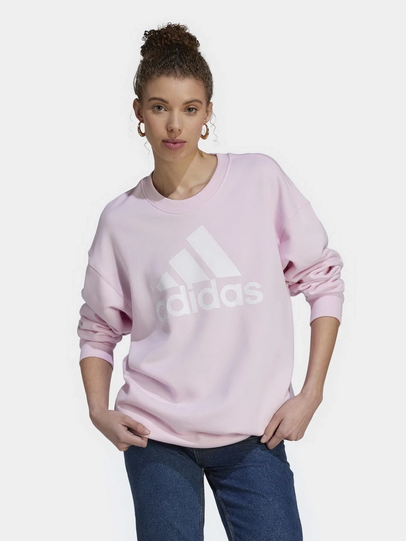 Худи и свитшоты Adidas Essentials Big Logo Oversized French Terry модель IL3338 Худи и свитшоты Adidas Essentials Big Logo Oversized French Terry модель IL3338 Фото