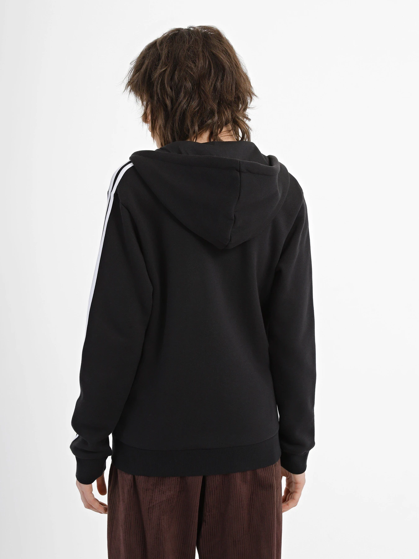 Худі та світшоти Adidas Essentials 3-Stripes Full-Zip Fleece модель HZ5743 Фото