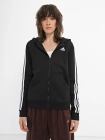 Худі та світшоти Adidas Essentials 3-Stripes Full-Zip Fleece модель HZ5743 Фото