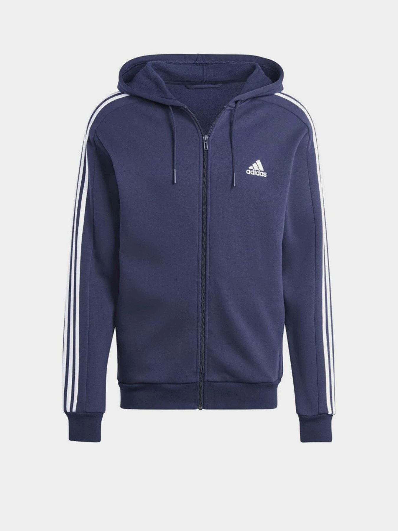 Худи и свитшоты Adidas Essentials Fleece 3-Stripes Full-Zip модель IJ6478 Фото