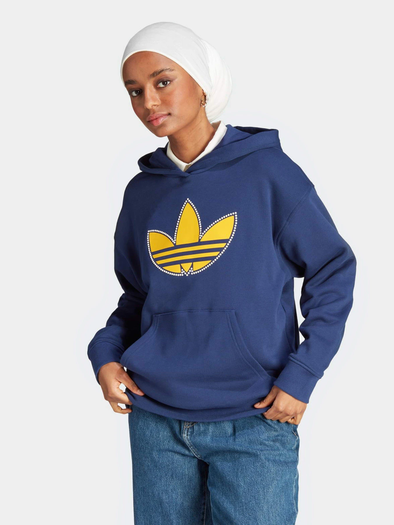 Худі та світшоти Adidas Pearl Trefoil Boyfriend Originals модель IL2422 Фото